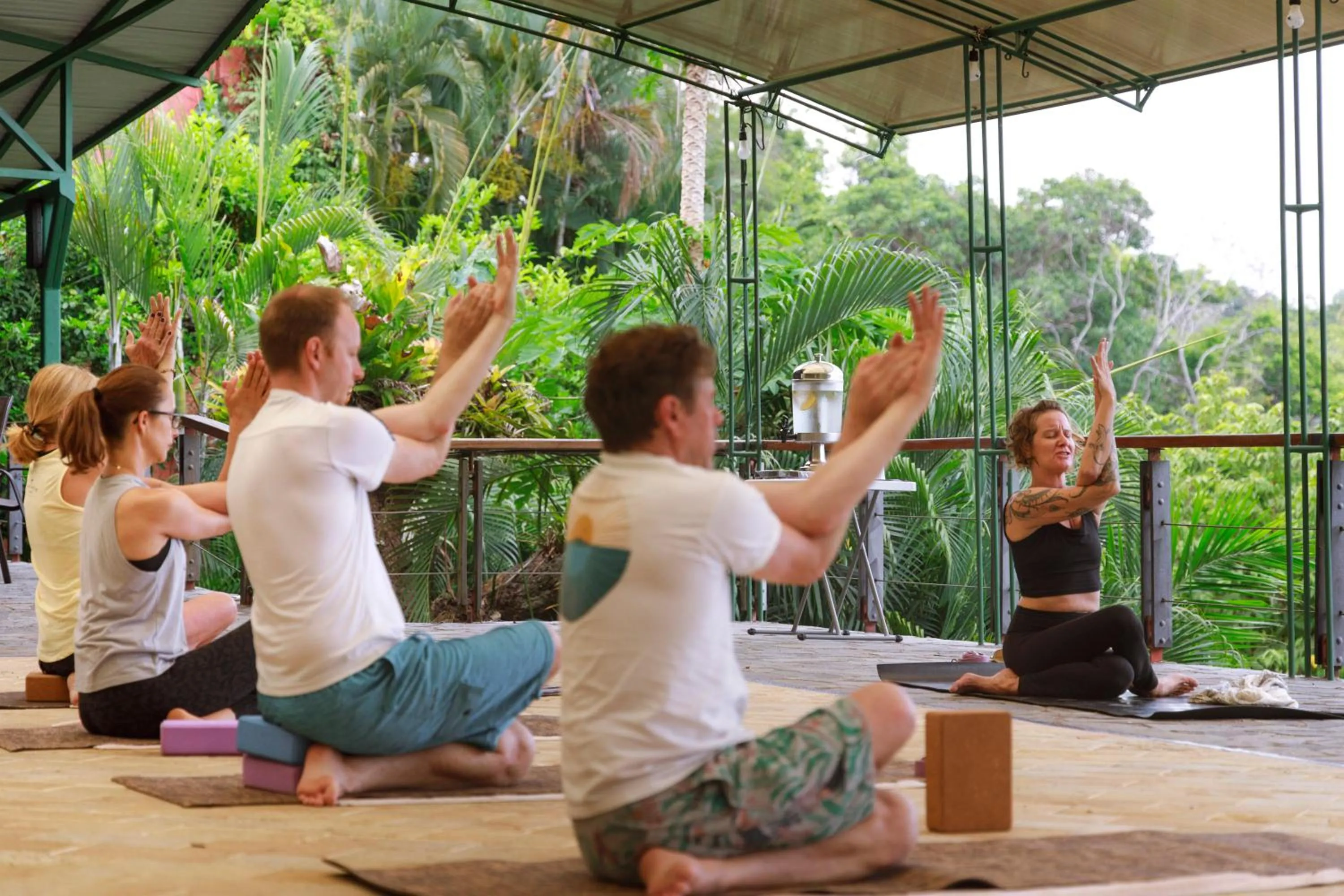 Patio in Si Como No Resort & Wildlife Refuge