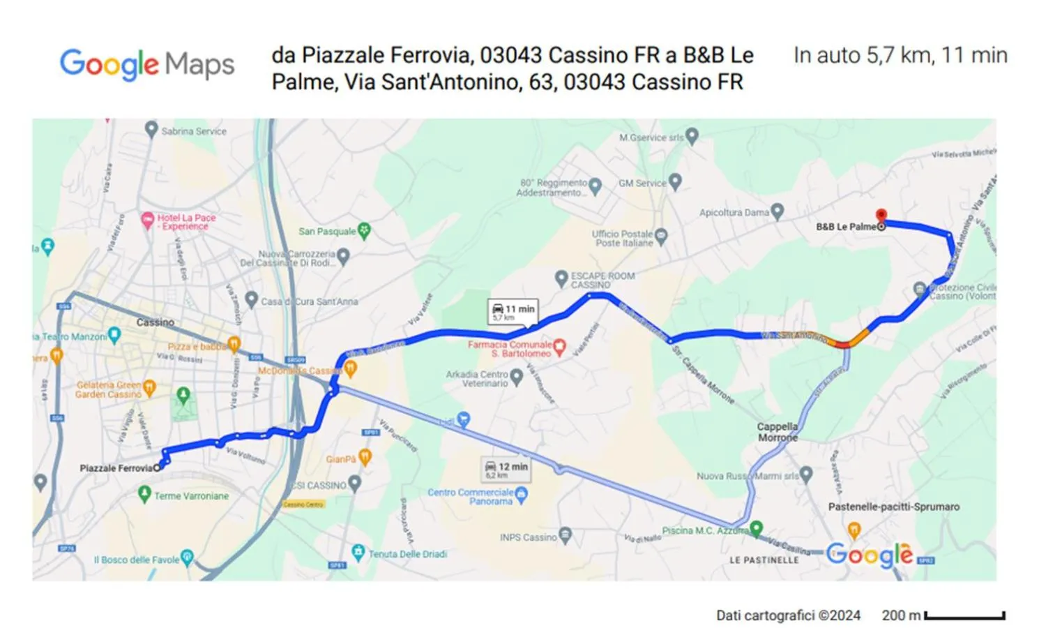 Neighbourhood in B&B Le Palme