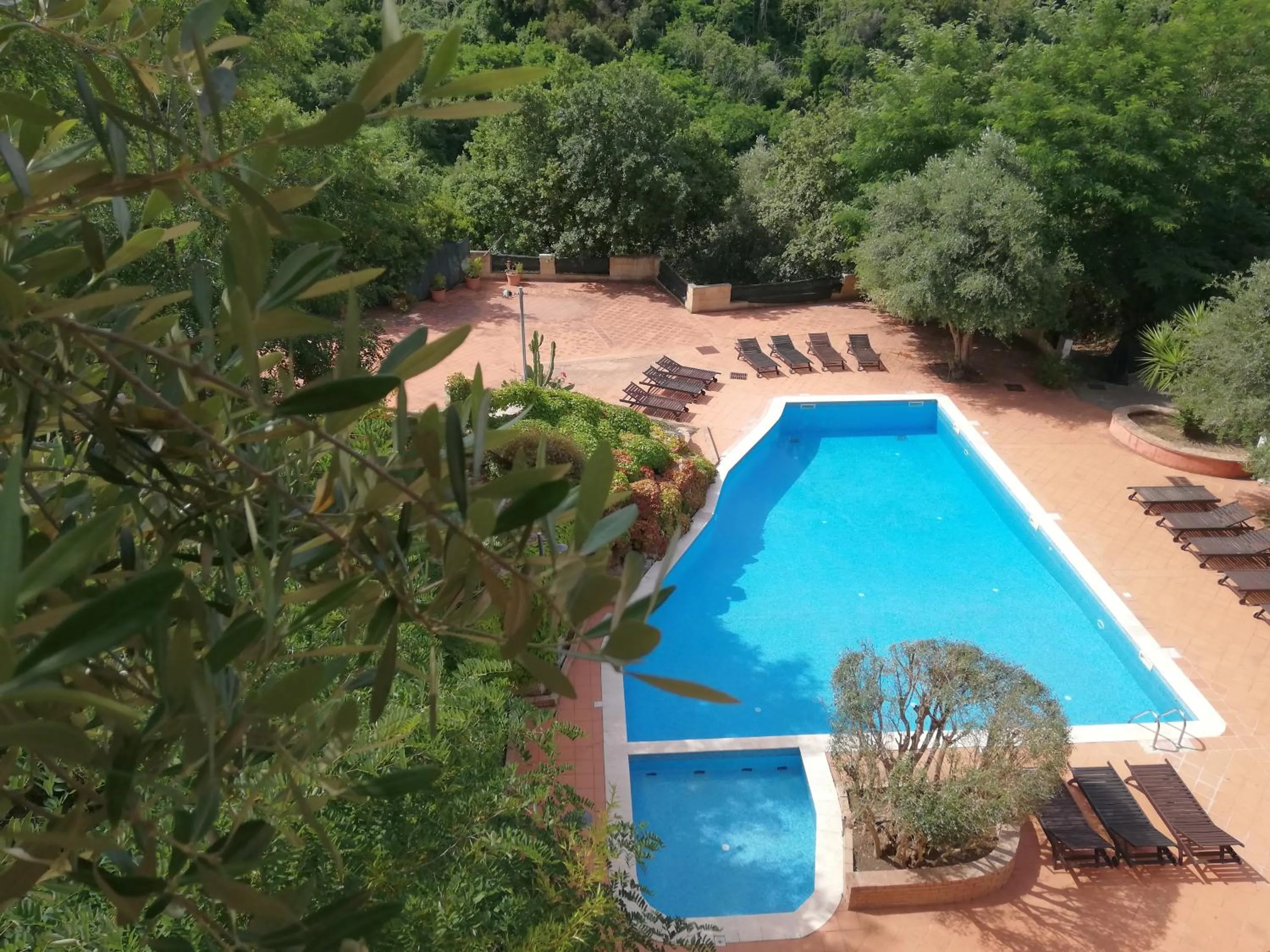 Pool view in Residenza Mediterranea
