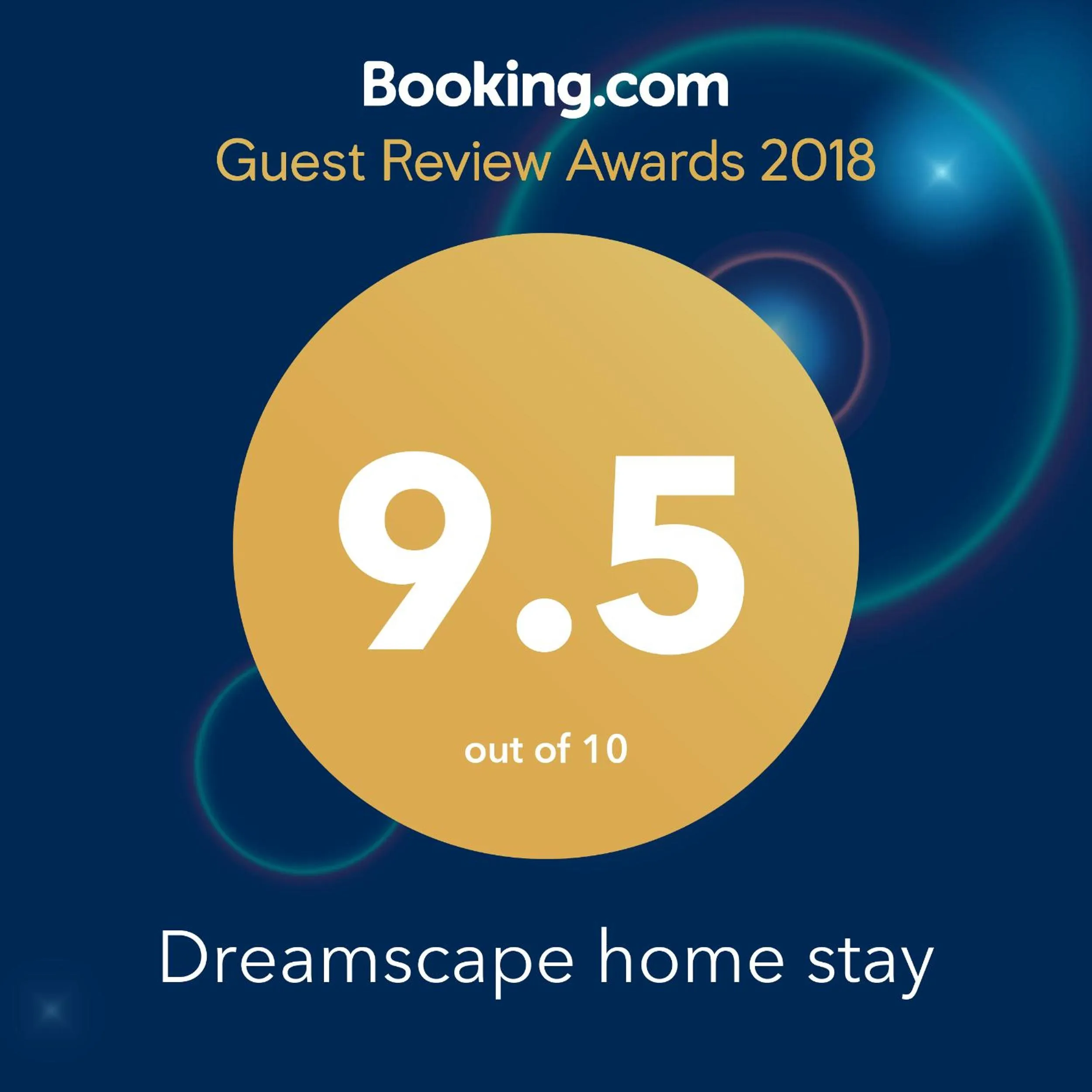 Certificate/Award in Dreamscape home stay