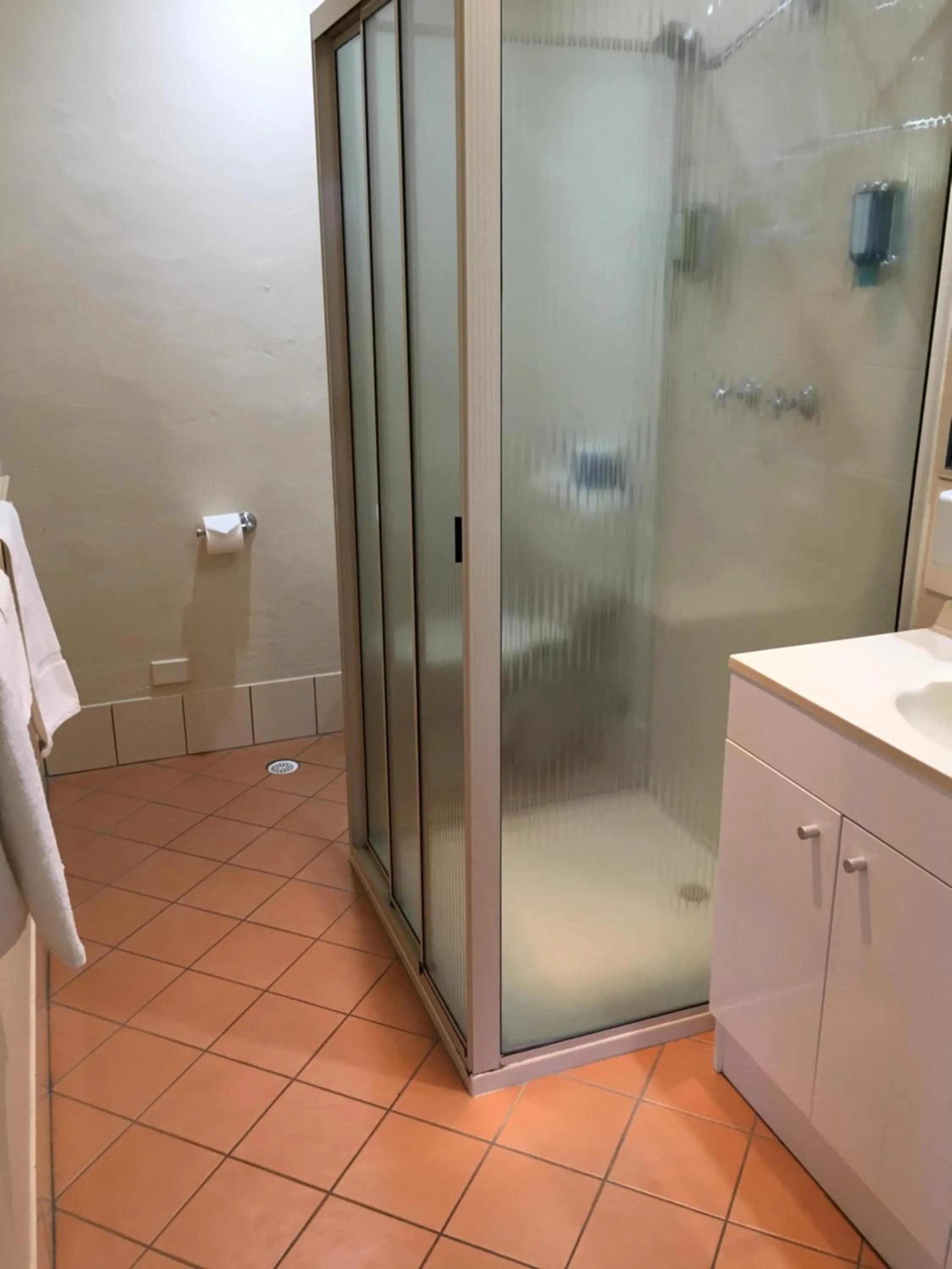 Shower in Araluen Motor Lodge