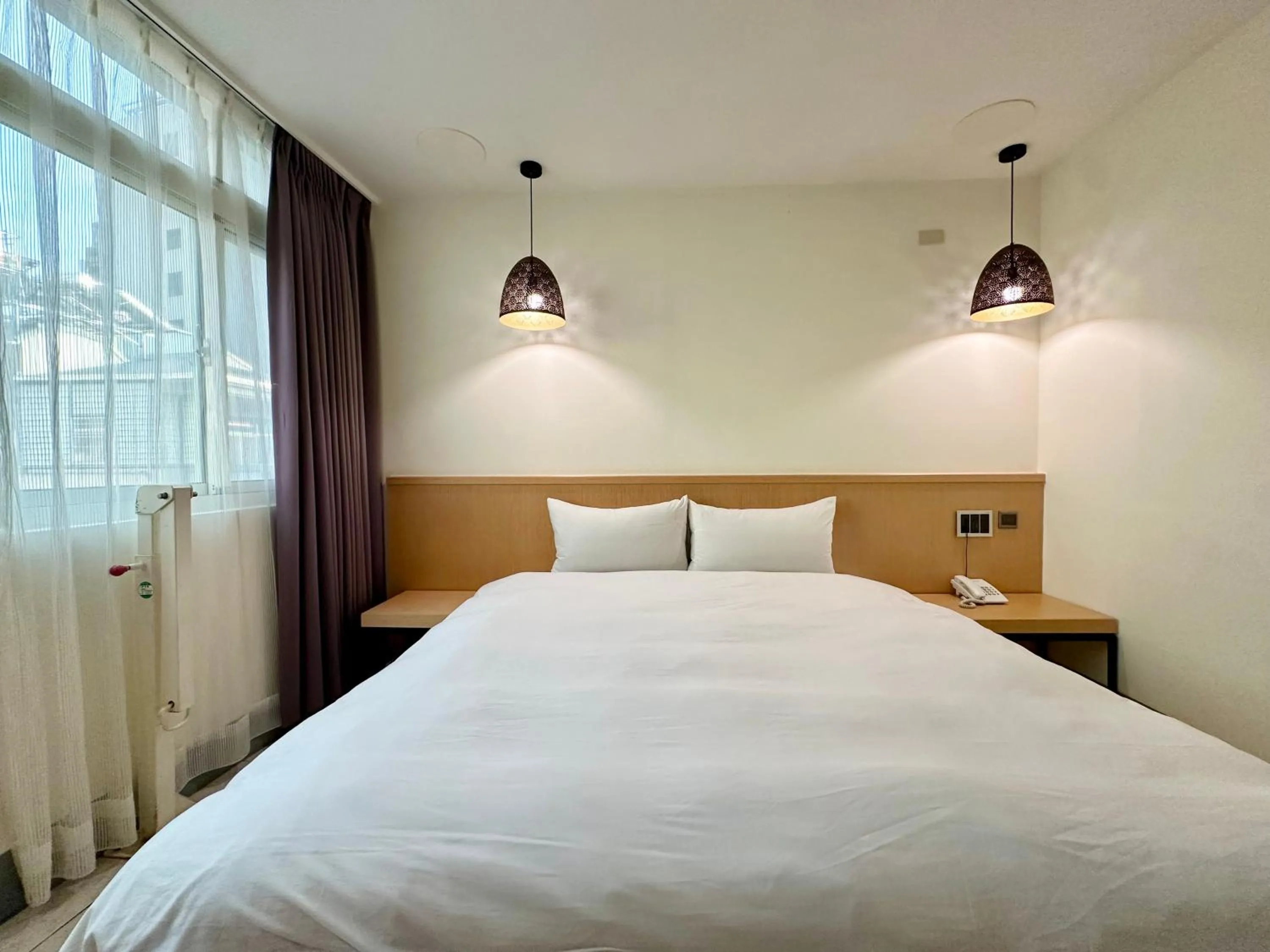 Bed in Taihu Hotel Sun Moon Lake