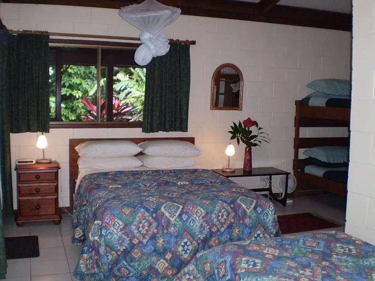 Bed in Daintree Deep Forest Lodge