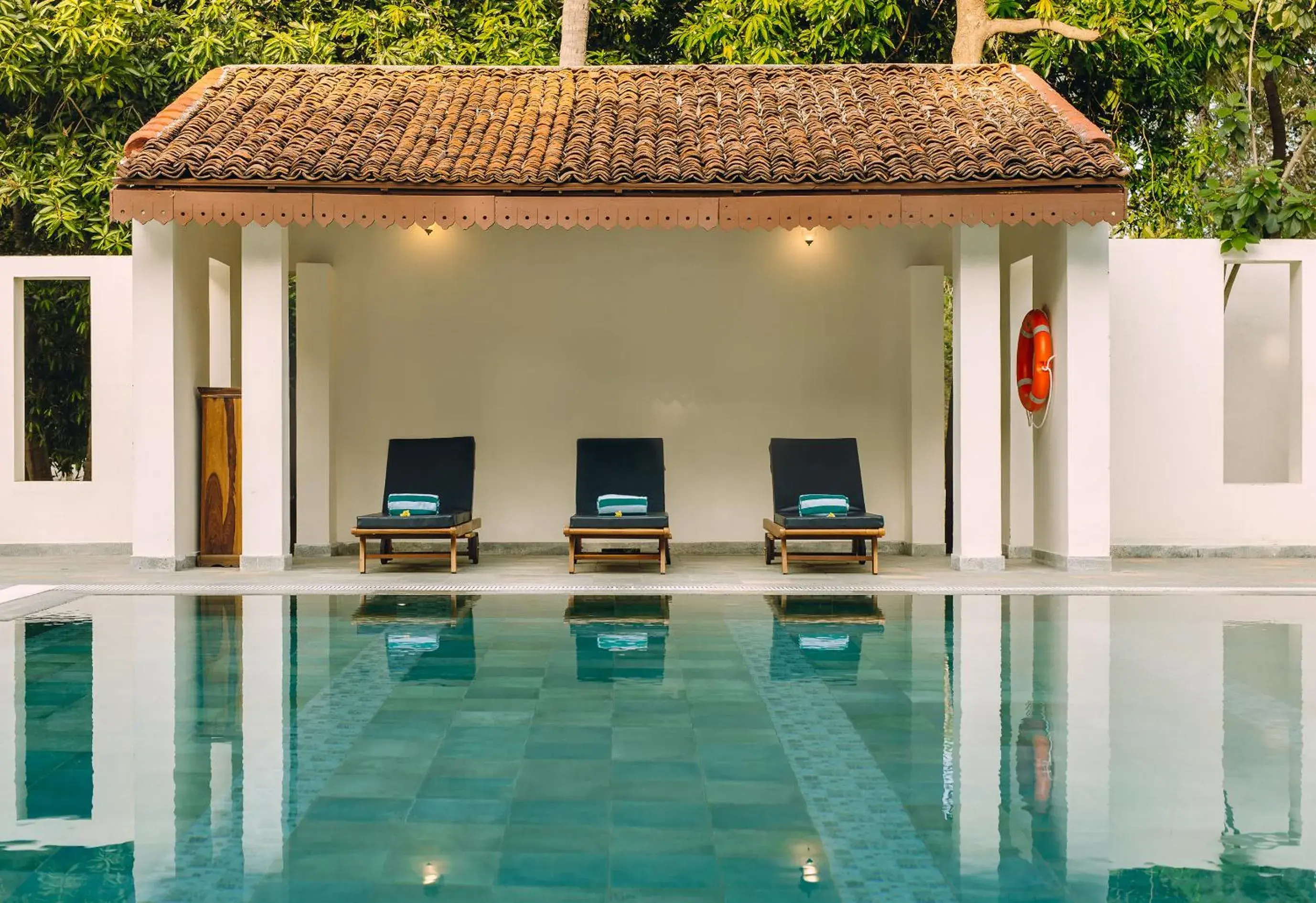 Swimming pool in Mantra Koodam Kumbakonam - A CGH Earth Experience Swimming pool in Mantra Koodam Kumbakonam - A CGH Earth Experience