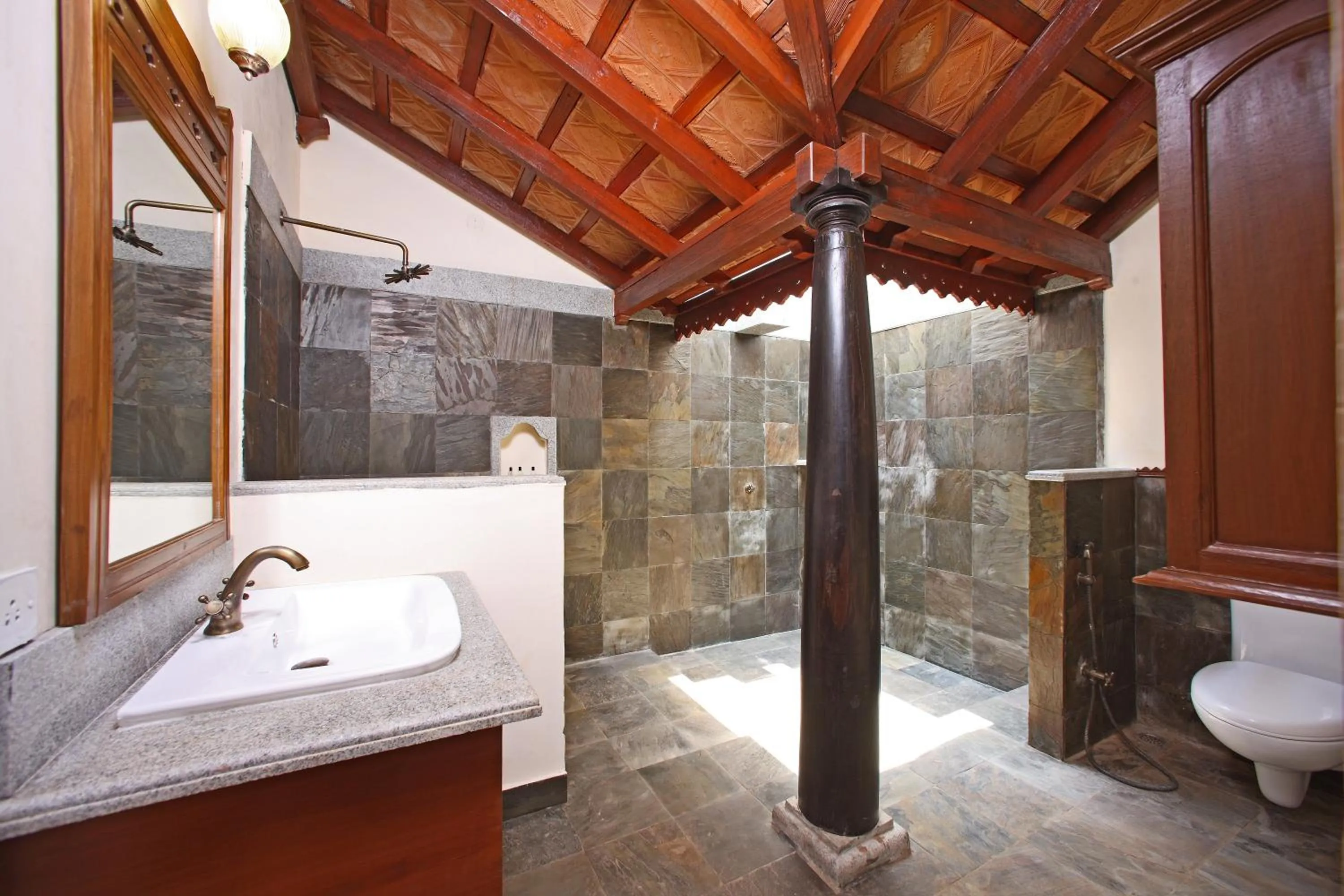 Bathroom in Mantra Koodam Kumbakonam - A CGH Earth Experience