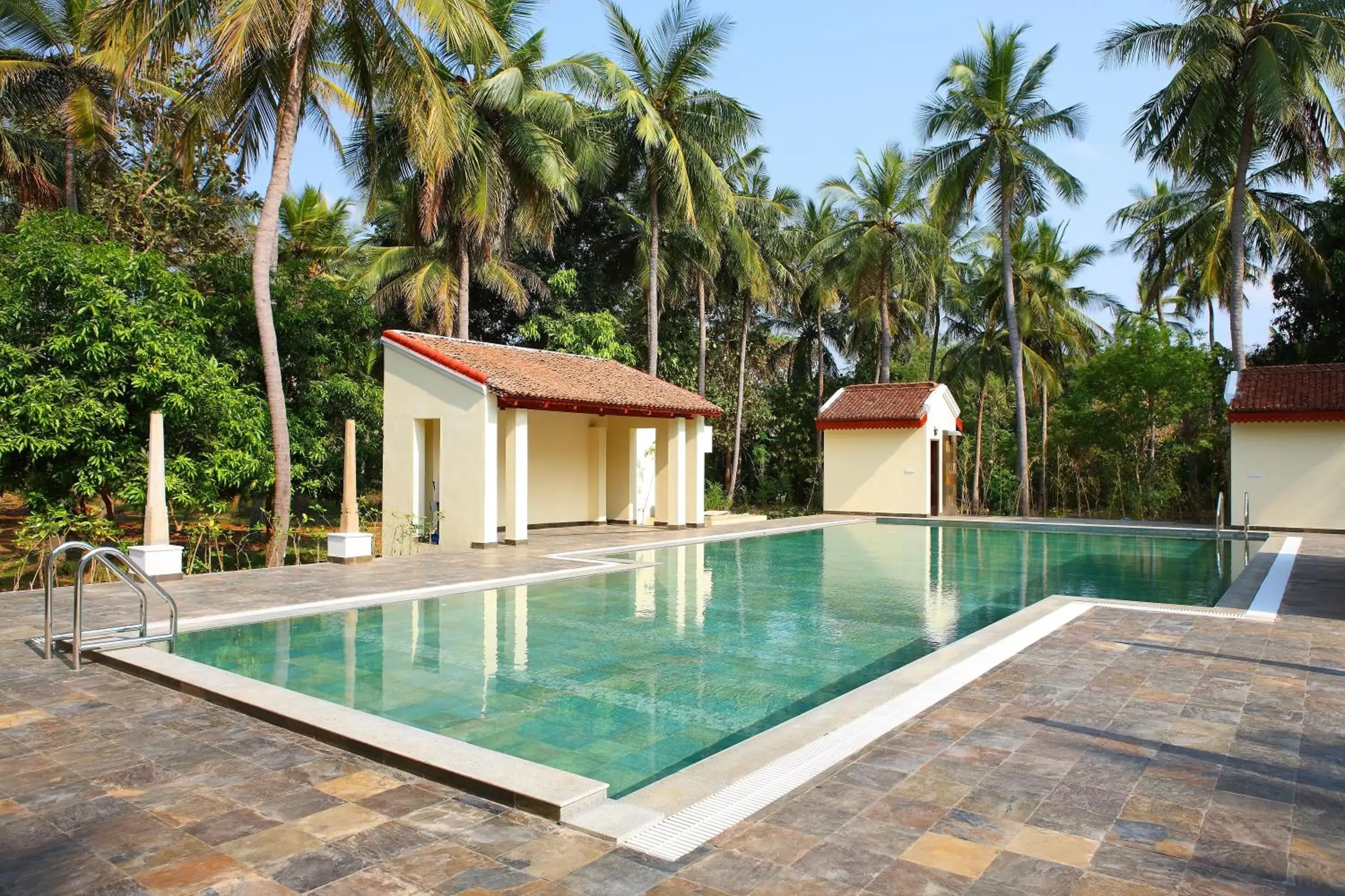 Swimming pool in Mantra Koodam Kumbakonam - A CGH Earth Experience Swimming pool in Mantra Koodam Kumbakonam - A CGH Earth Experience