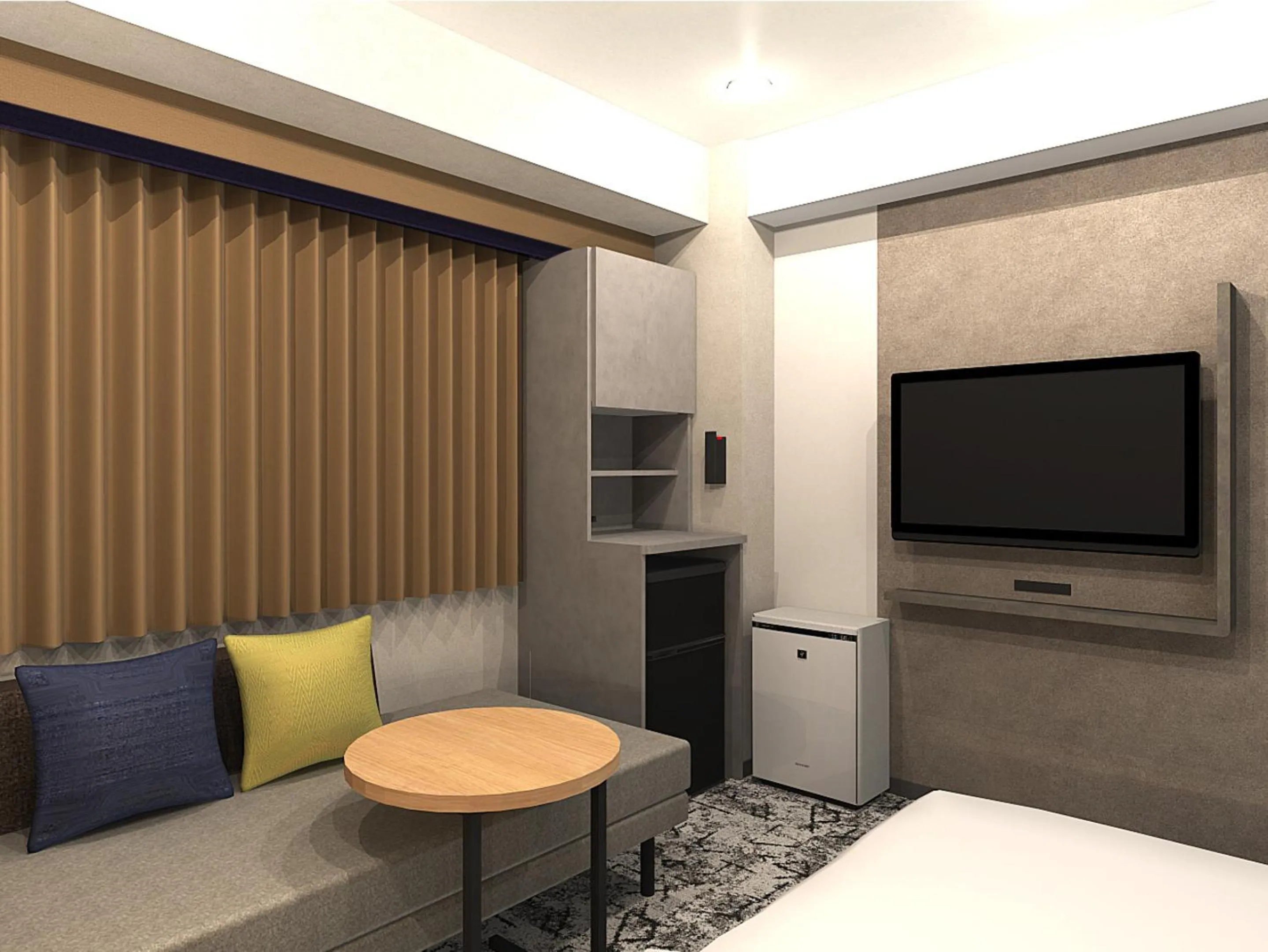 Bed in Hotel Keihan Kyobashi Grande