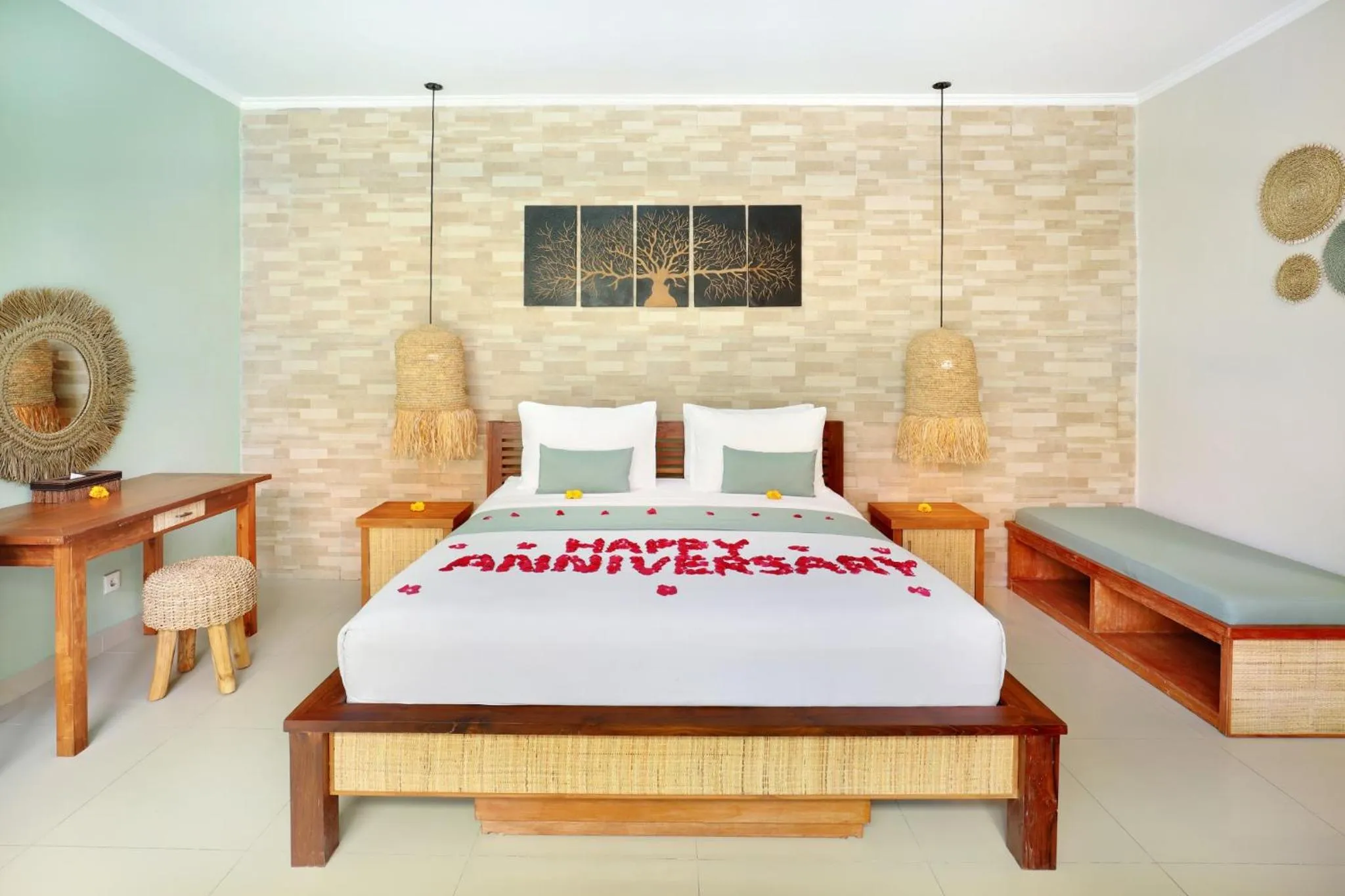 Bed in The Vie Villa Legian
