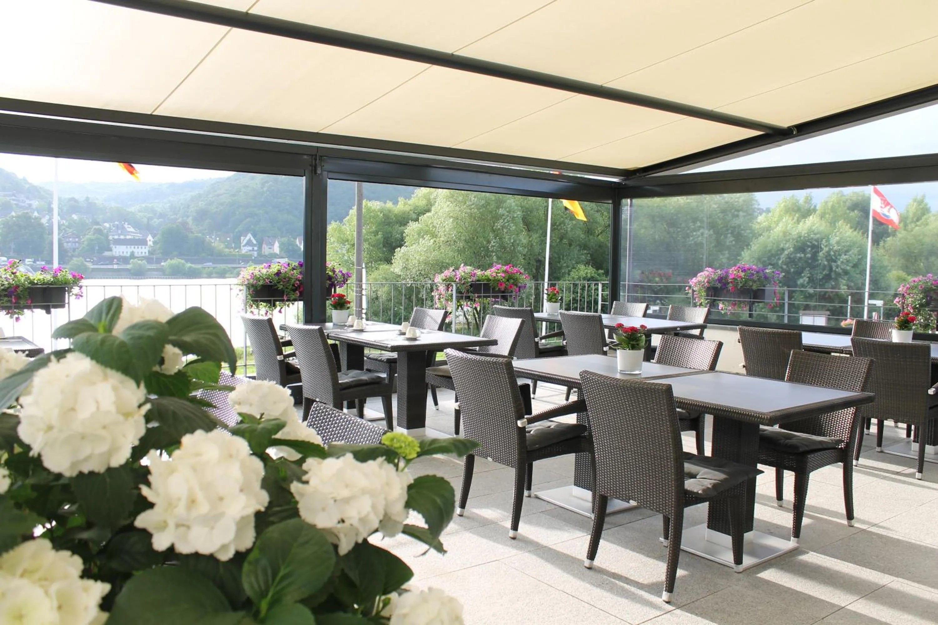 Balcony/Terrace in RheinHotel ARTE