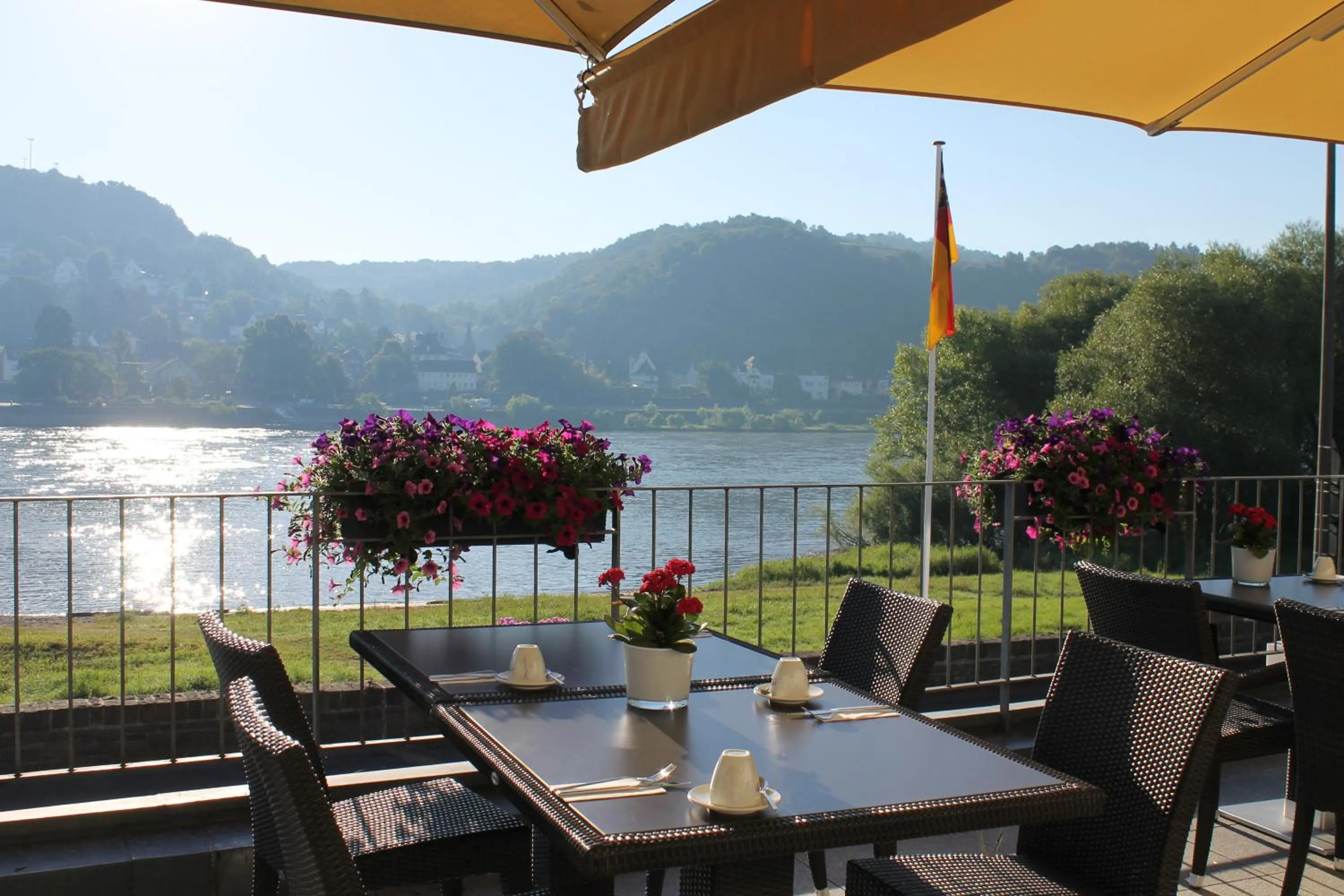 Balcony/Terrace in RheinHotel ARTE
