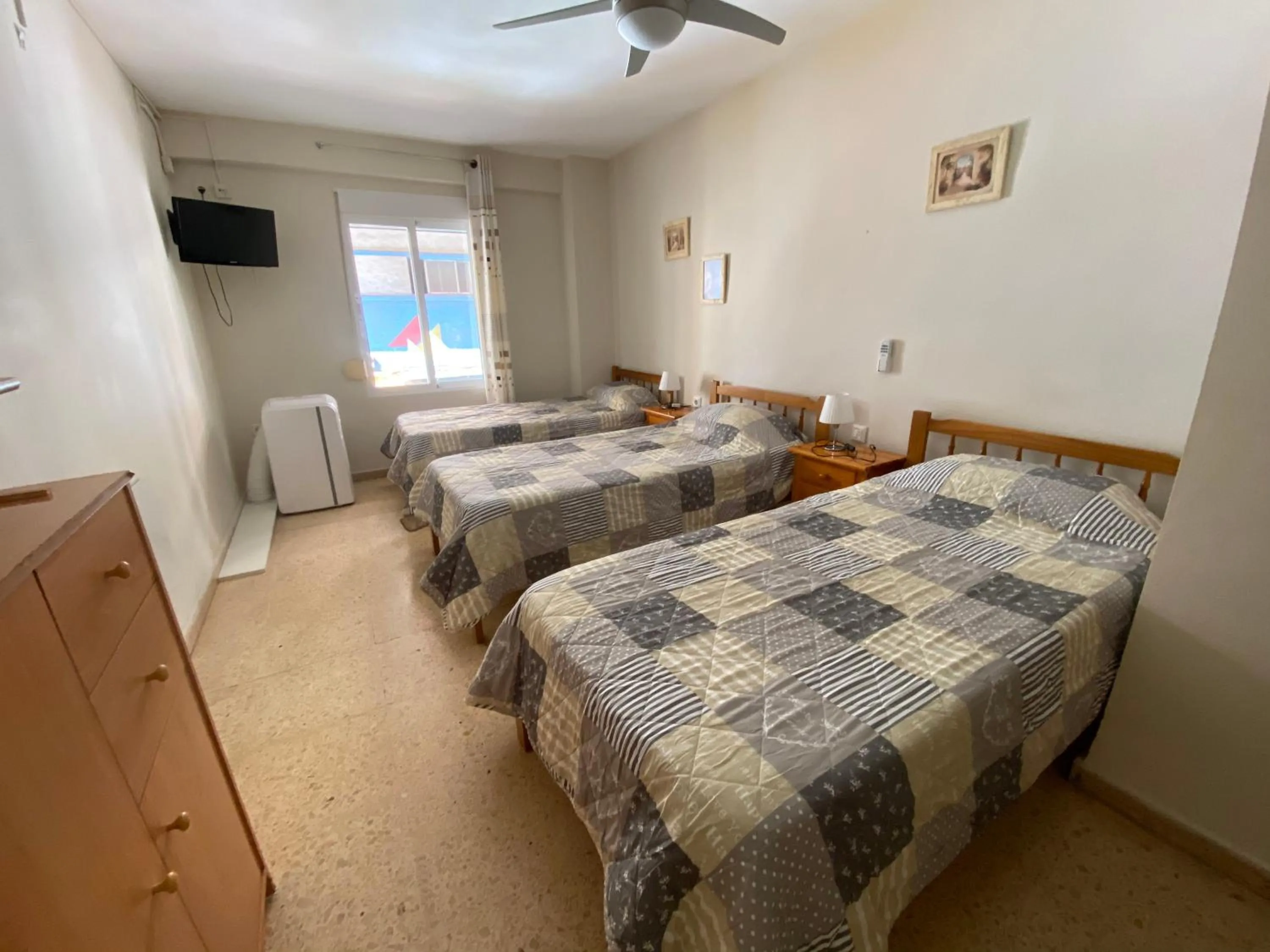 Bed in Pension El Parque