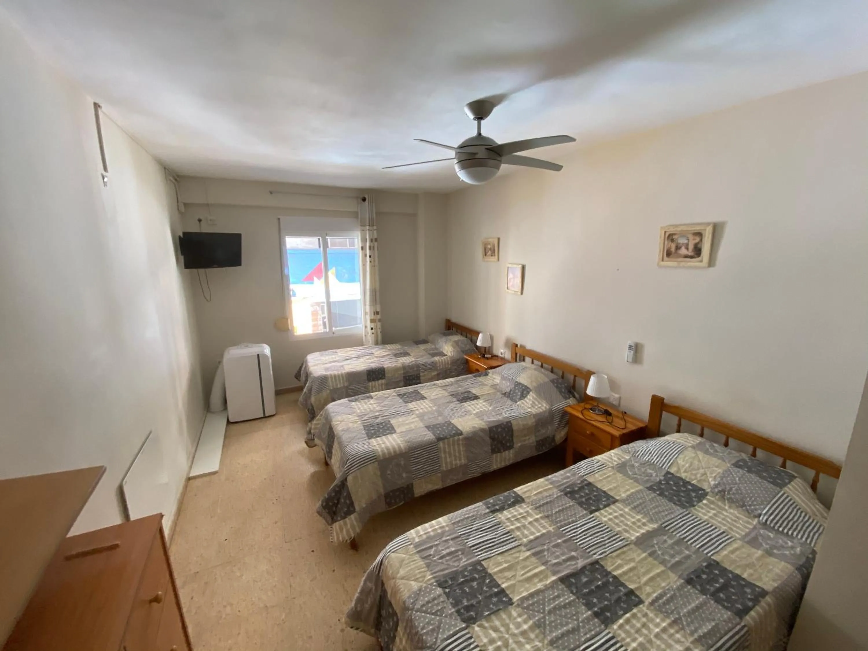 Bed in Pension El Parque