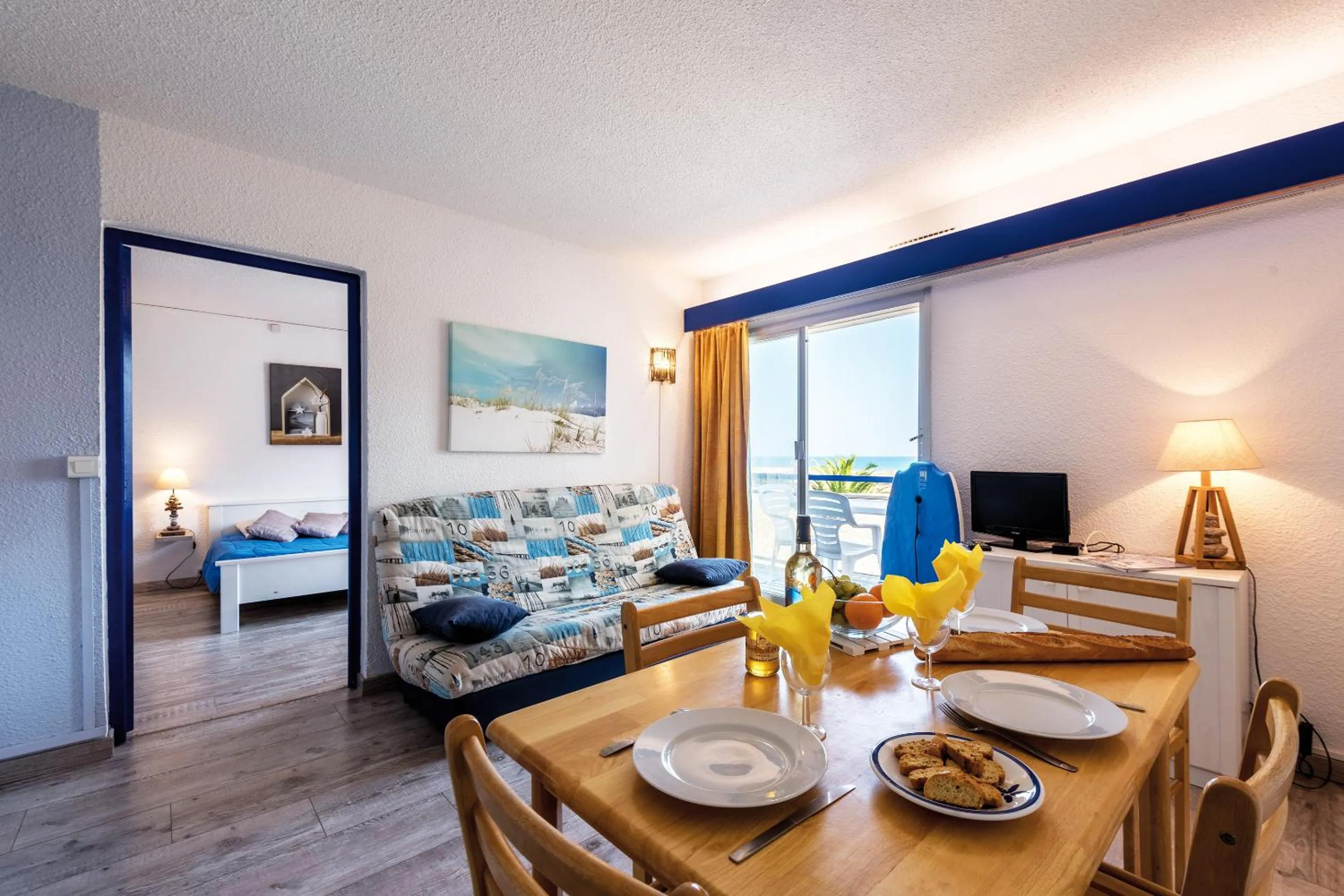 Living room in Lagrange Vacances Le Lydia Playa