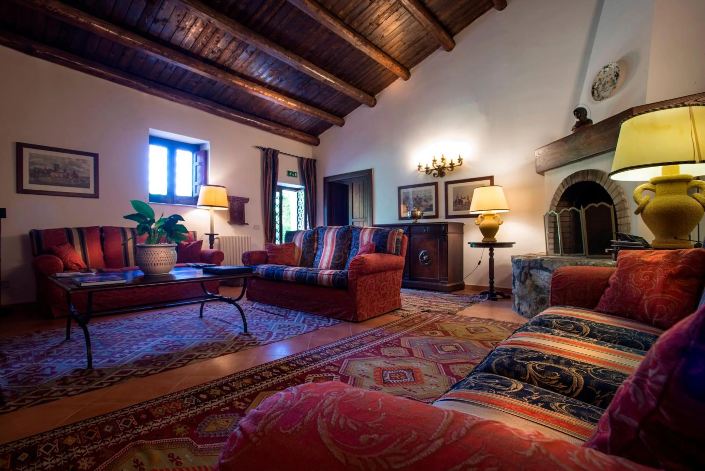 Communal lounge/ TV room in Masseria Rossella