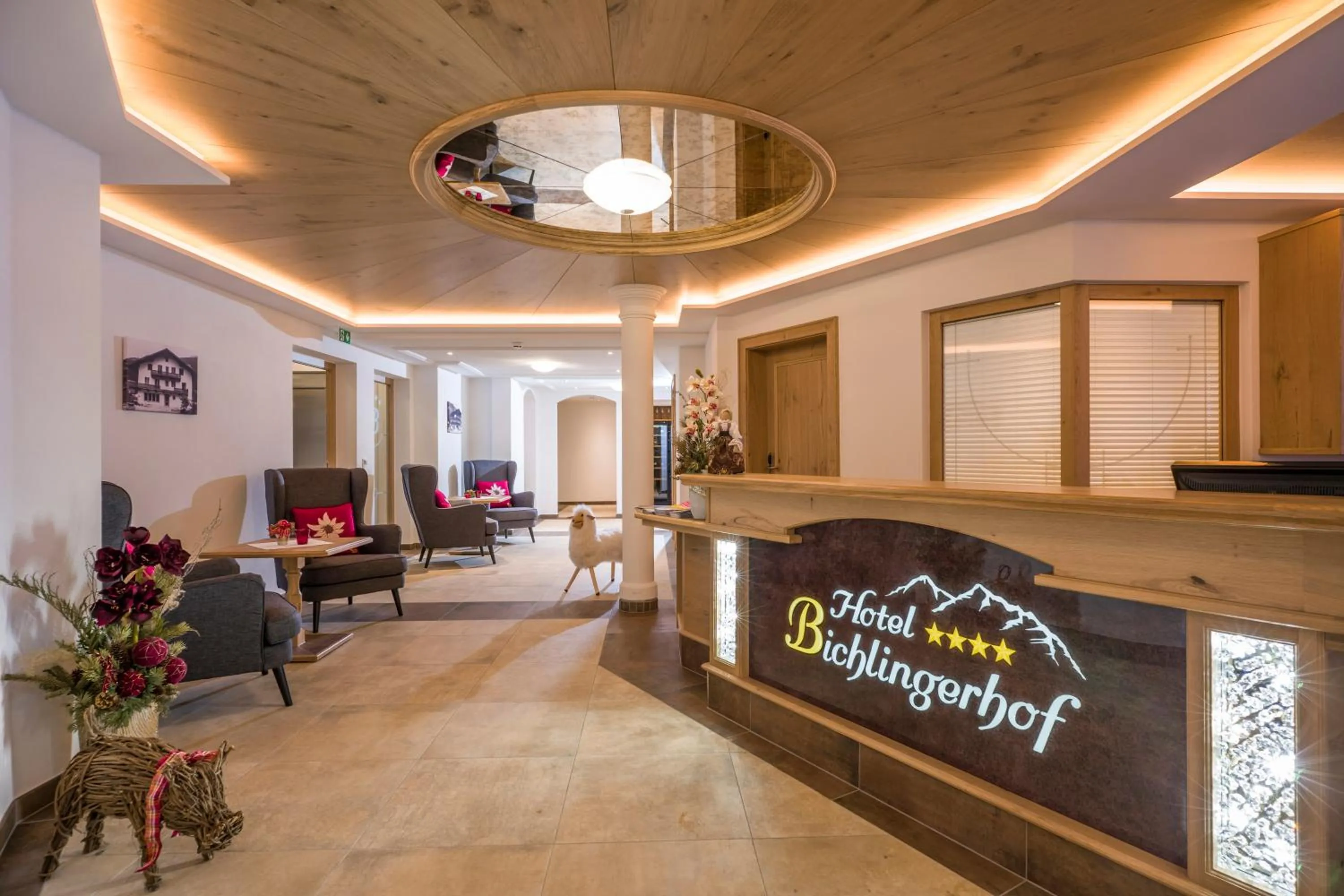 Lobby or reception in Hotel Bichlingerhof