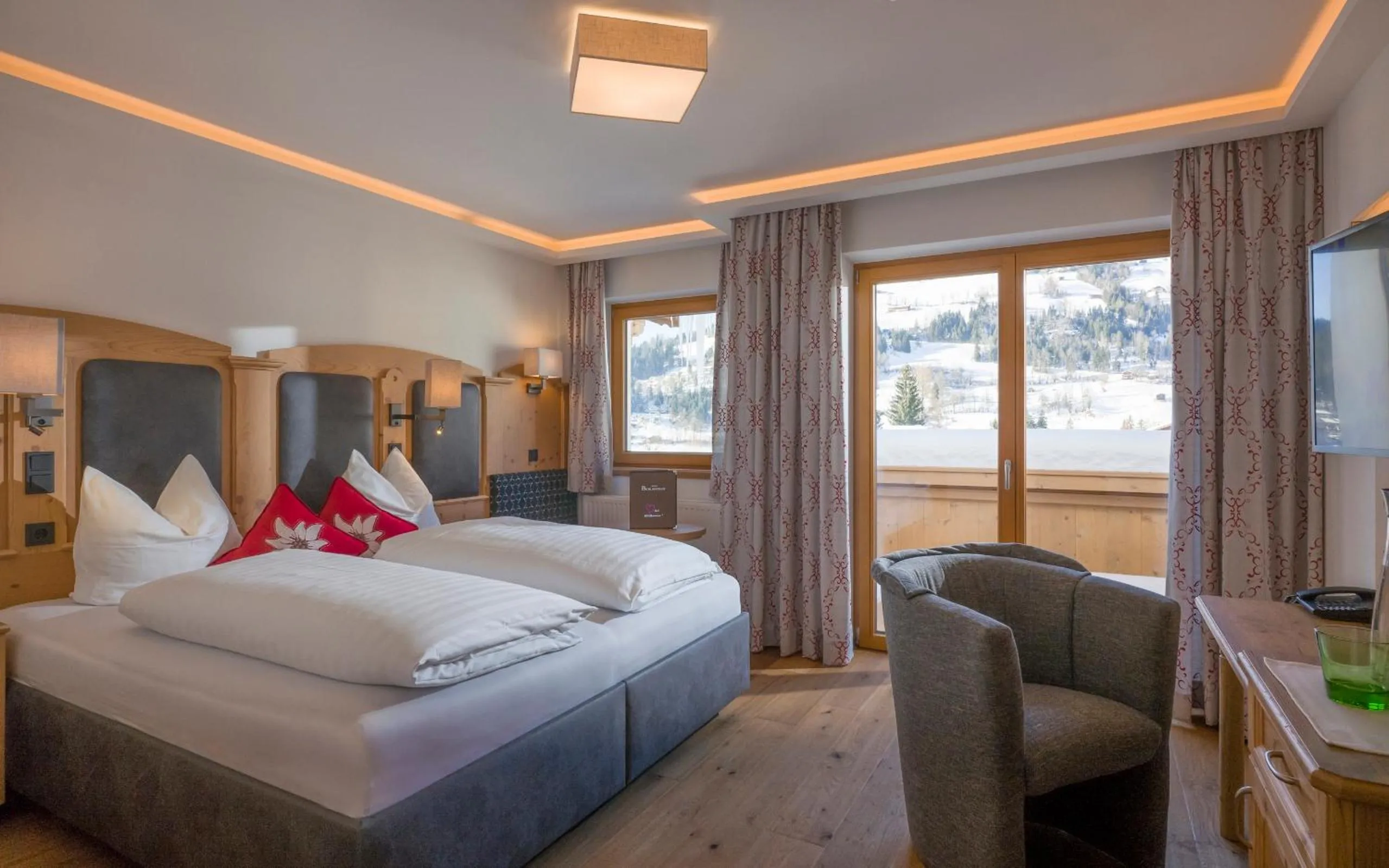 Bed in Hotel Bichlingerhof