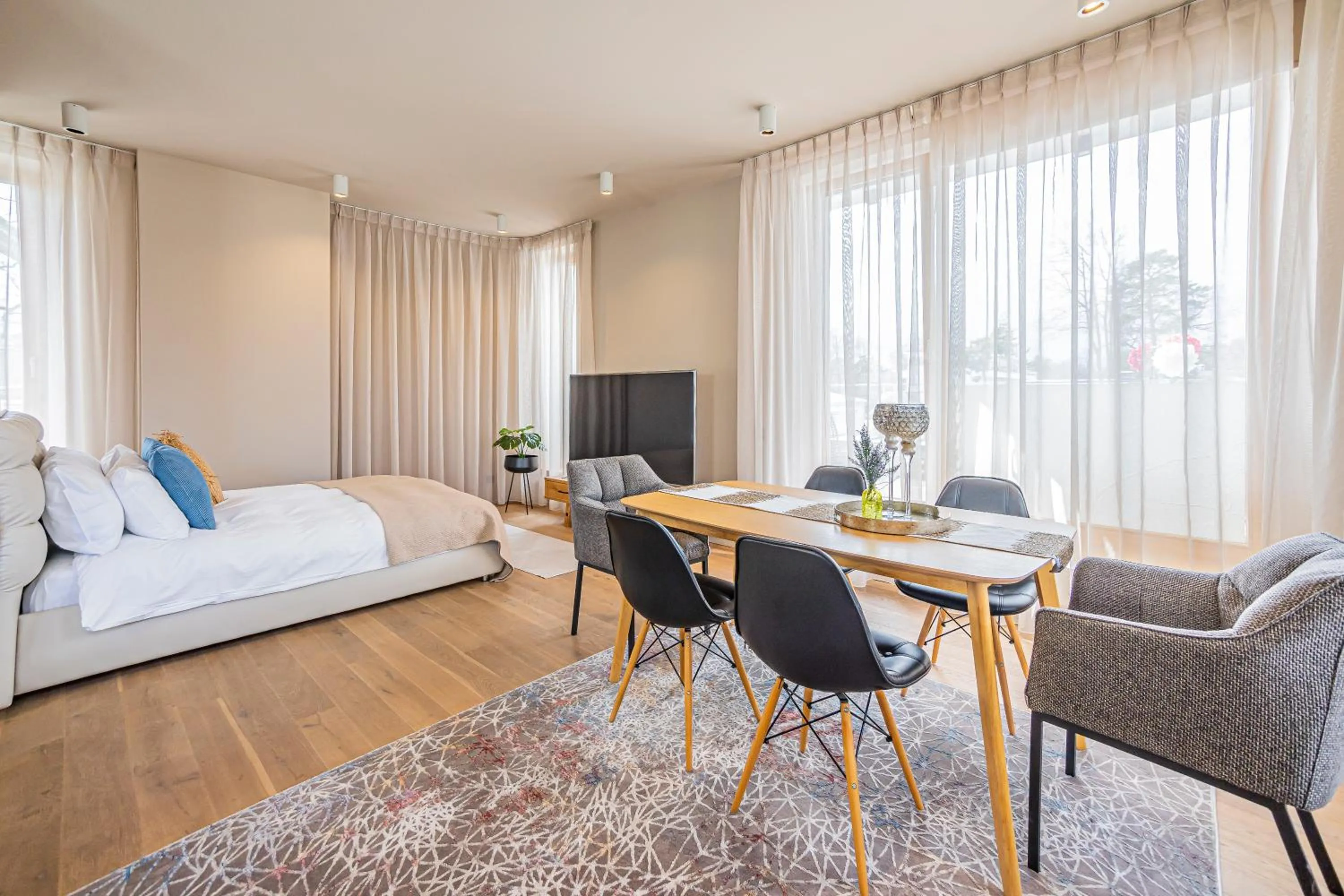 Bed in Tamara Suites & Apartments