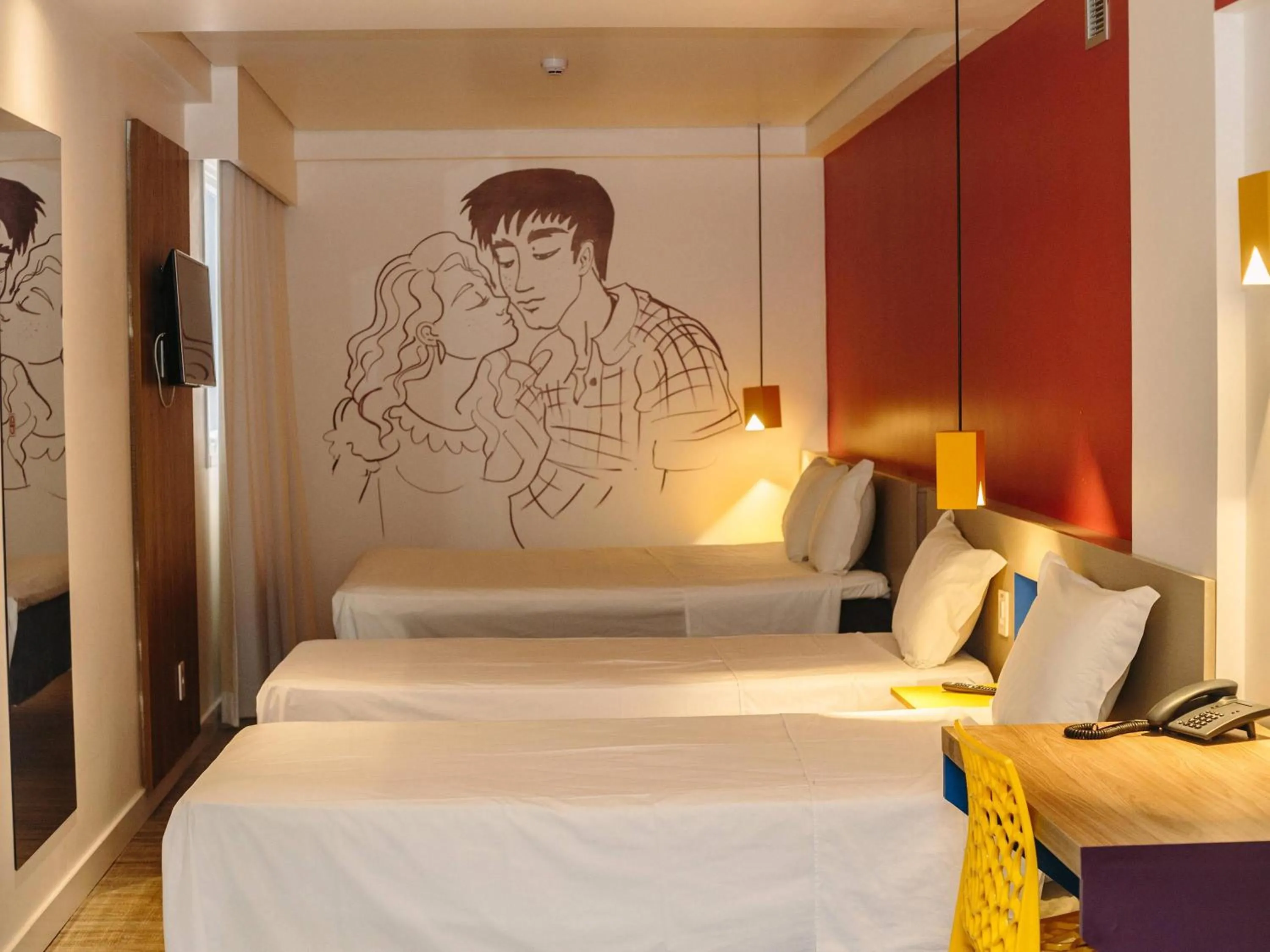 Bedroom, Bed in ibis Styles Campina Grande