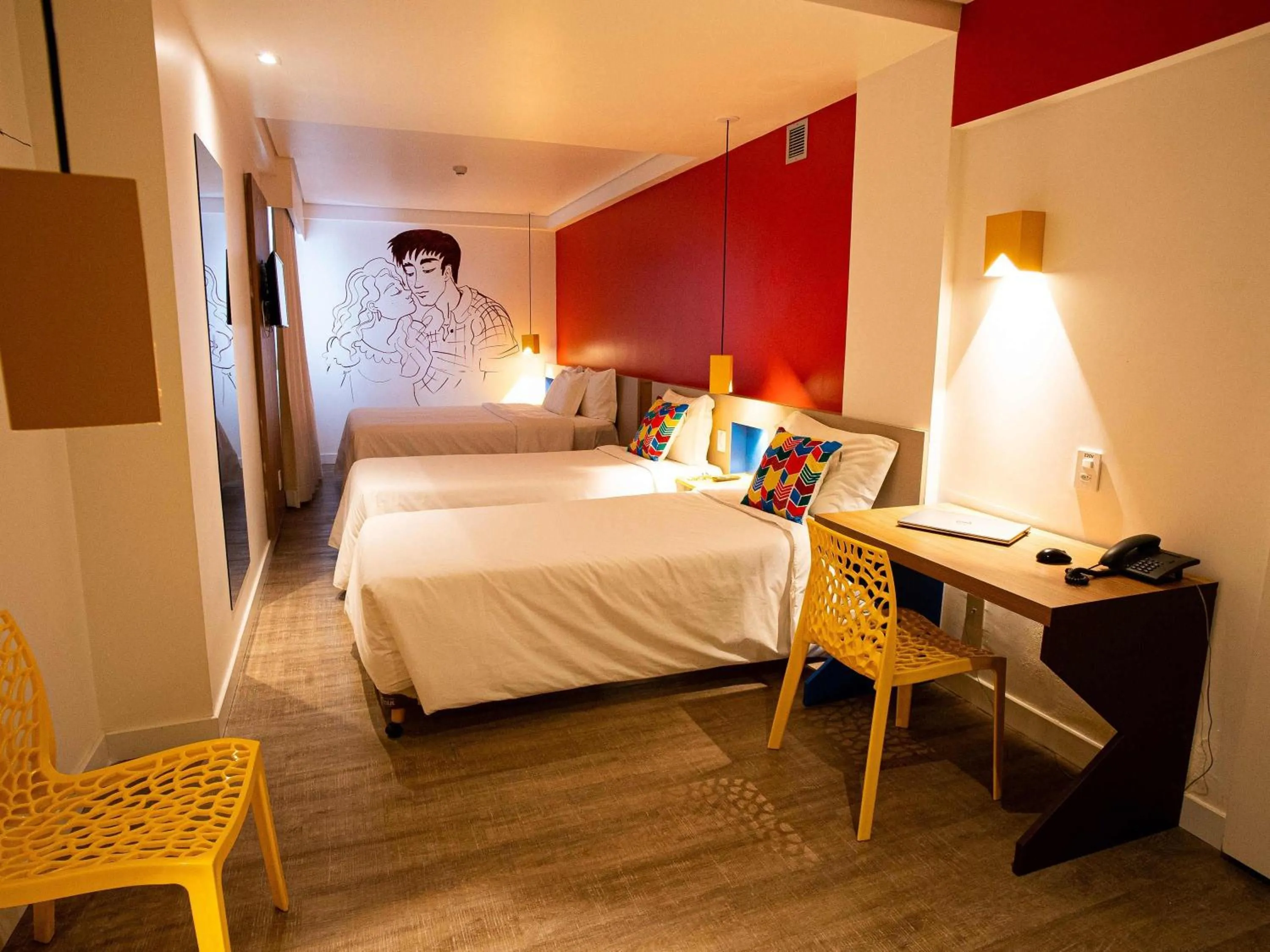 Bedroom, Bed in ibis Styles Campina Grande