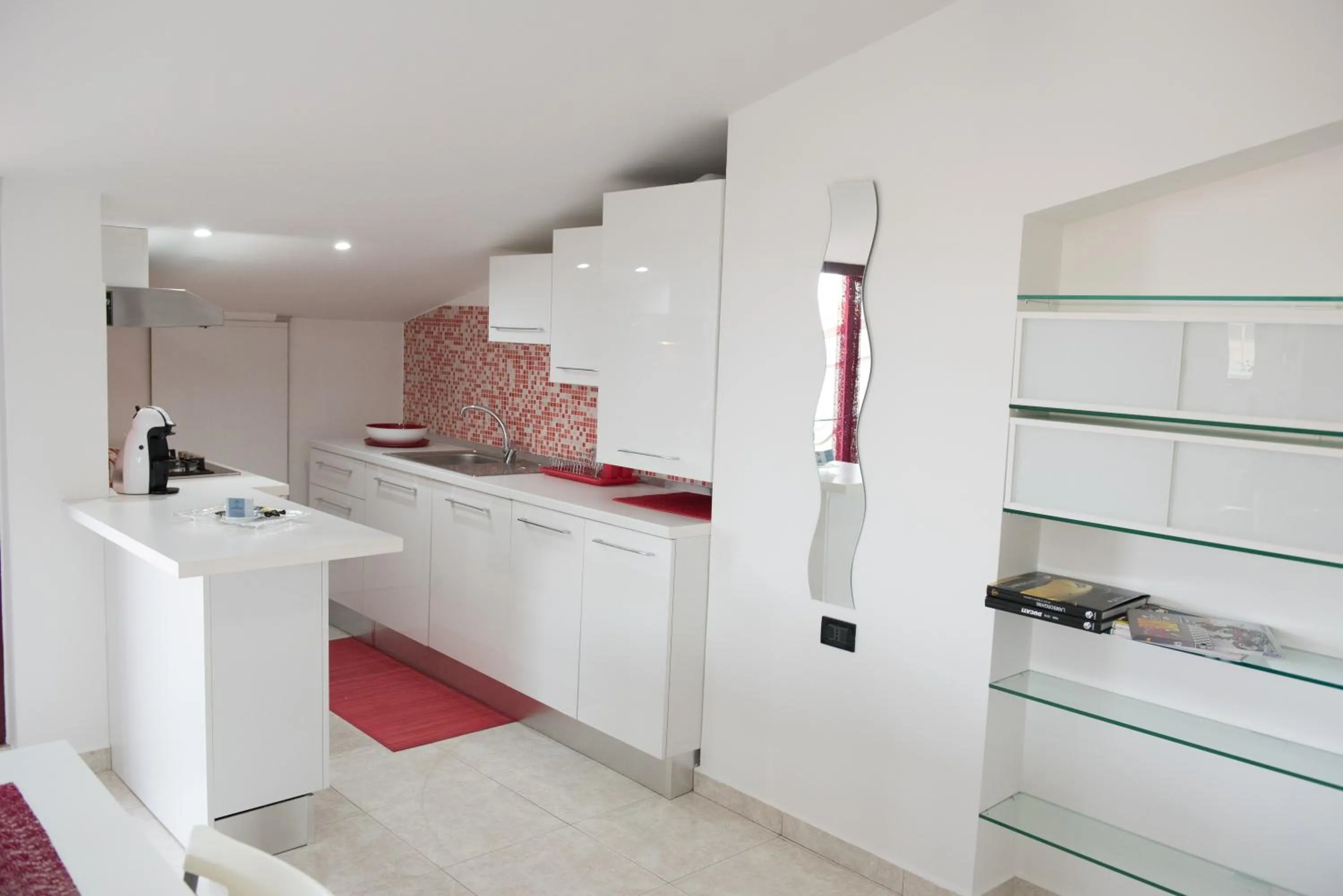 Kitchen or kitchenette in Via del Mare