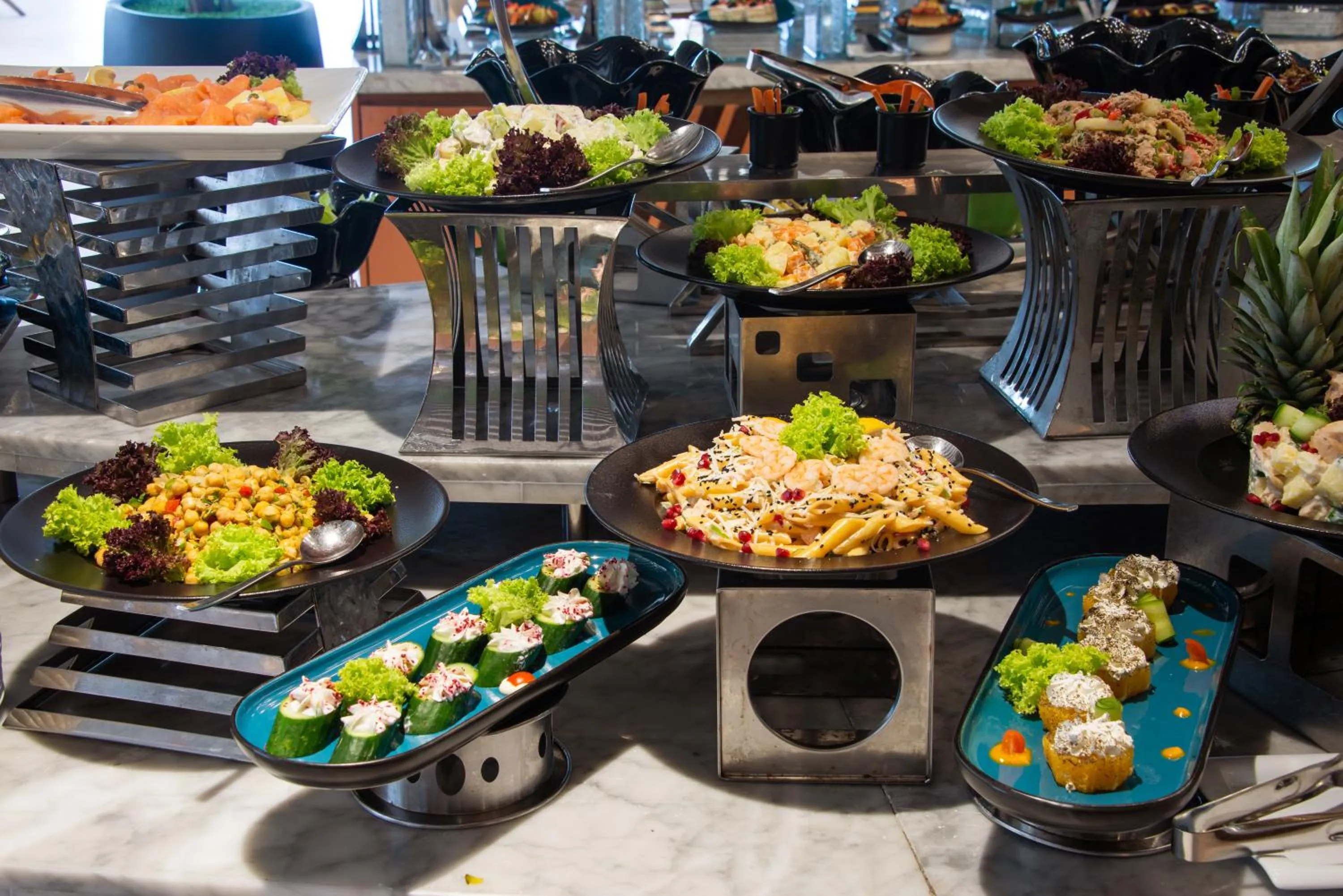 Buffet breakfast in Narcissus Obhur Resort & Spa