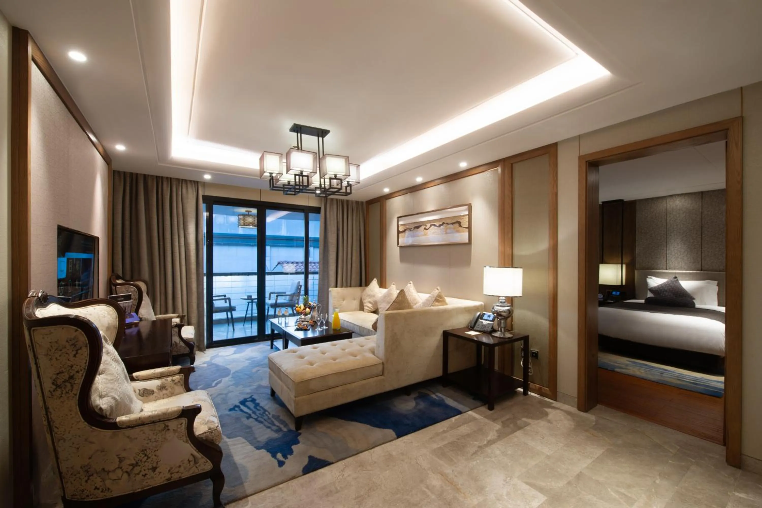 Living room, Bed in Narcissus Obhur Resort & Spa