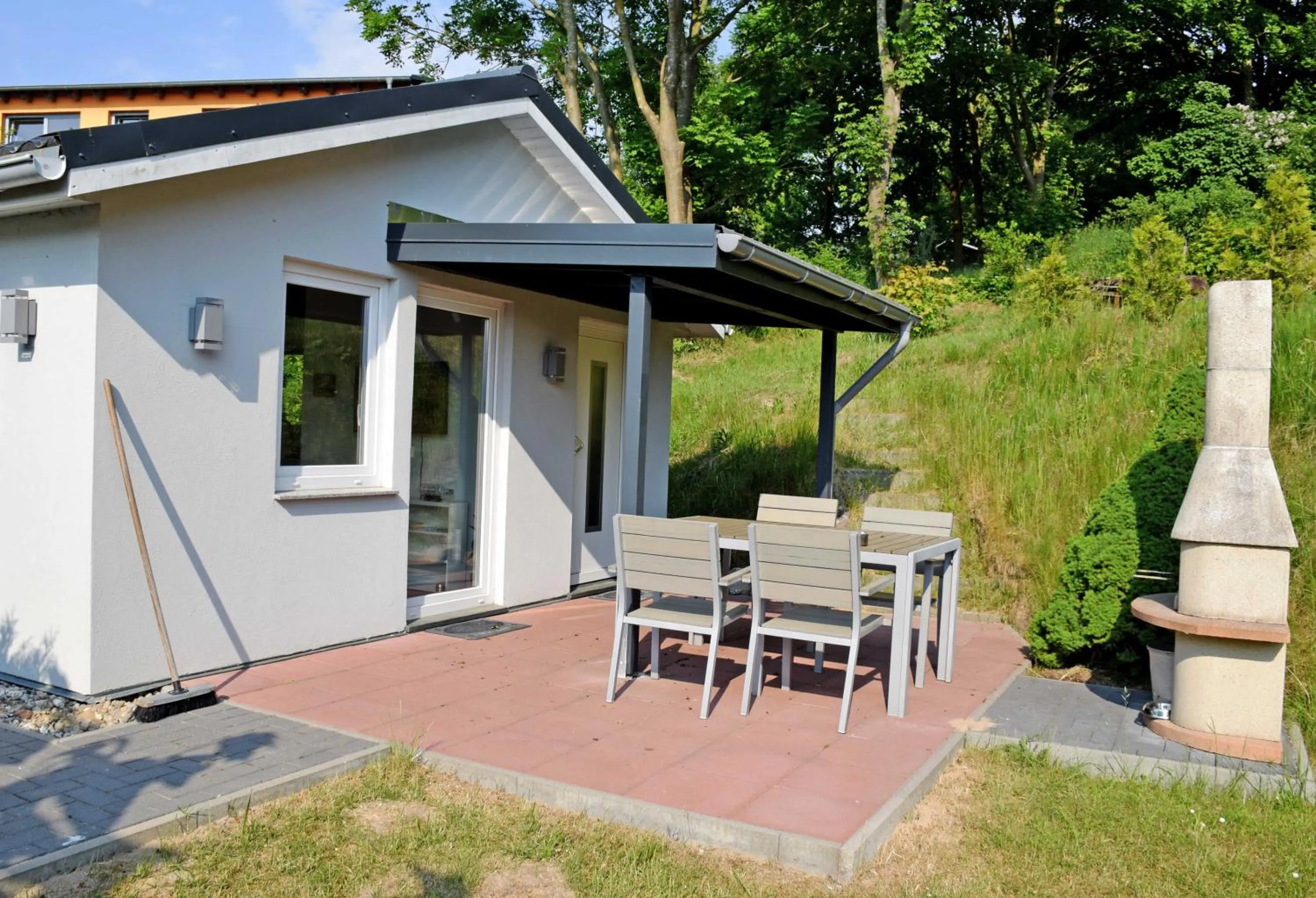Patio in Ferienhaus in Goehren