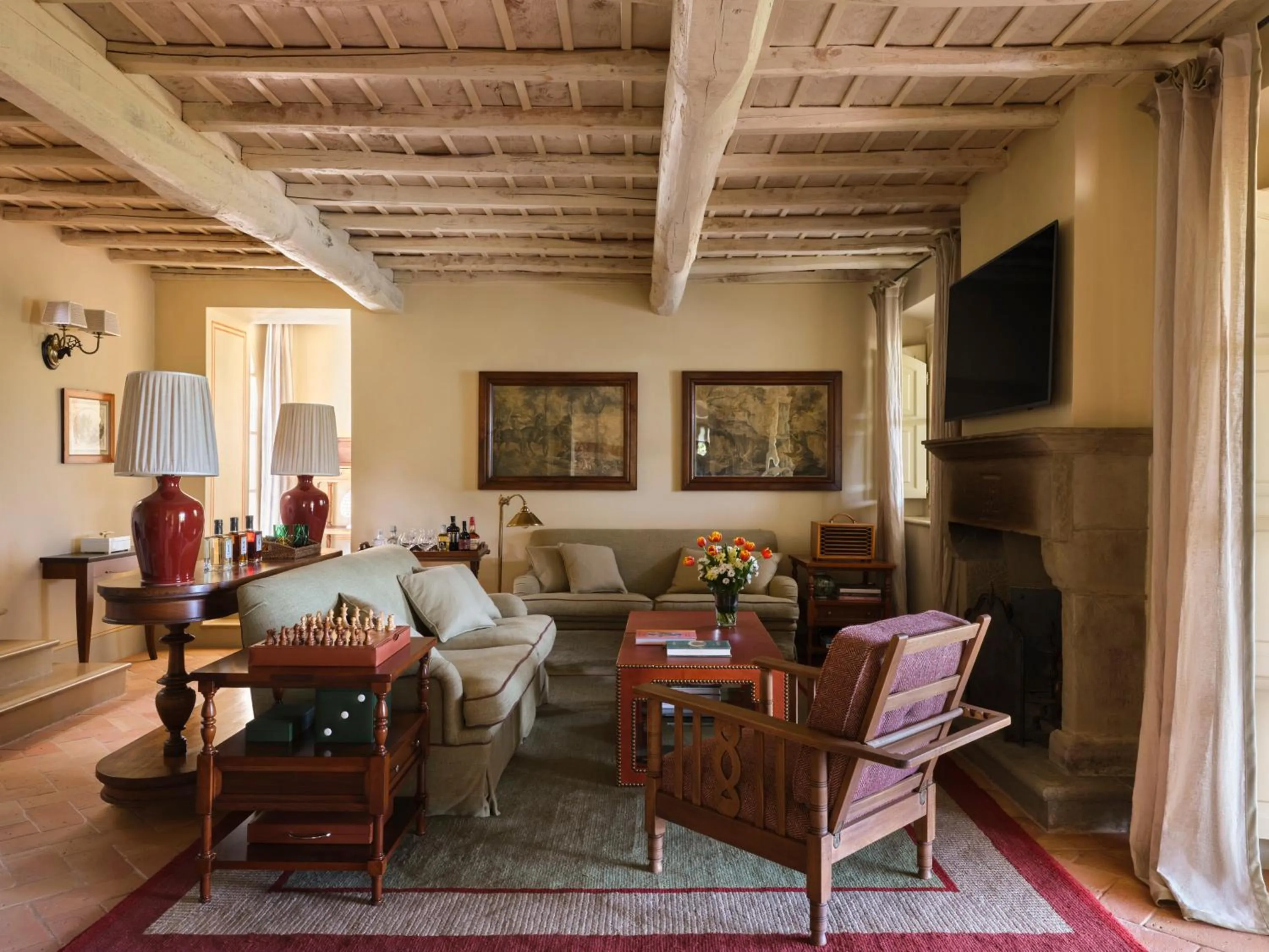 Living room in Rosewood Castiglion del Bosco