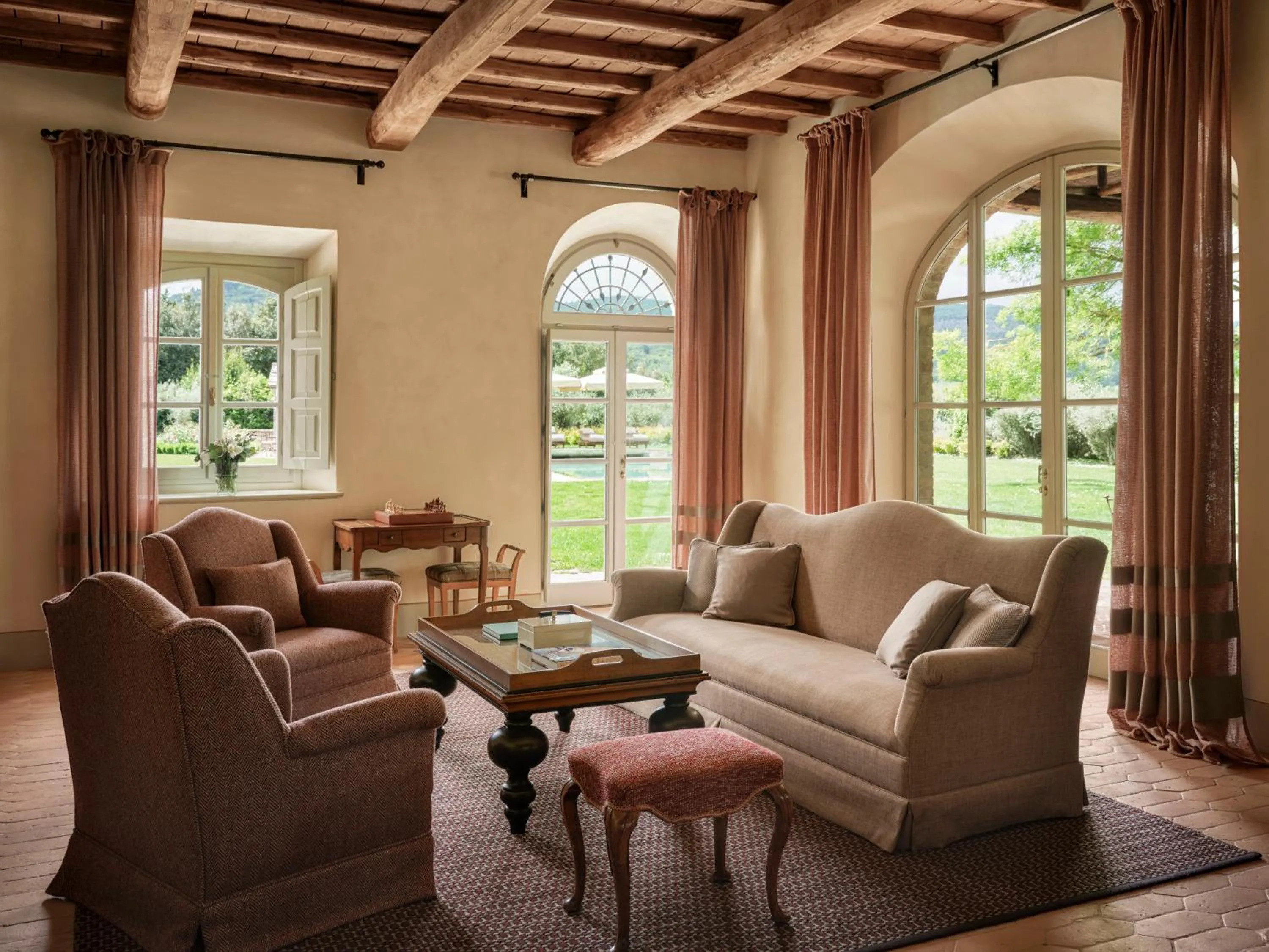 Living room in Rosewood Castiglion del Bosco