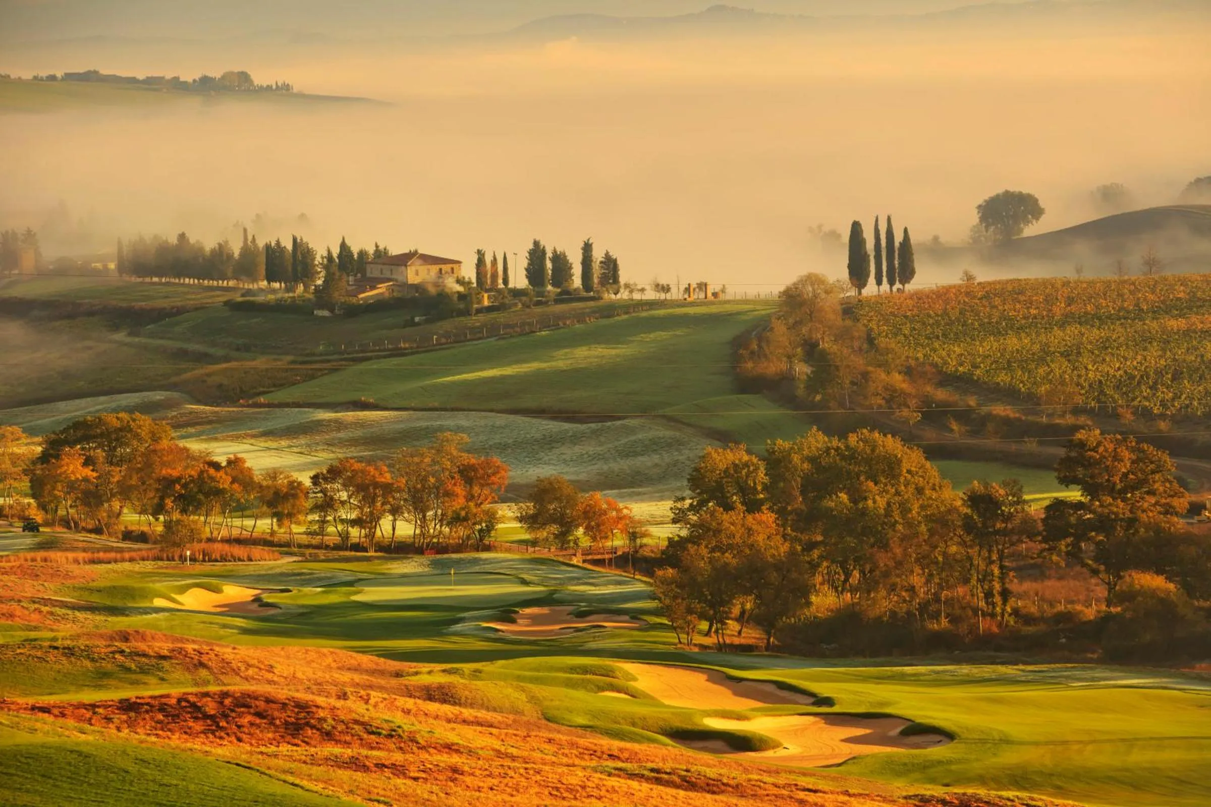 Golfcourse in Rosewood Castiglion del Bosco