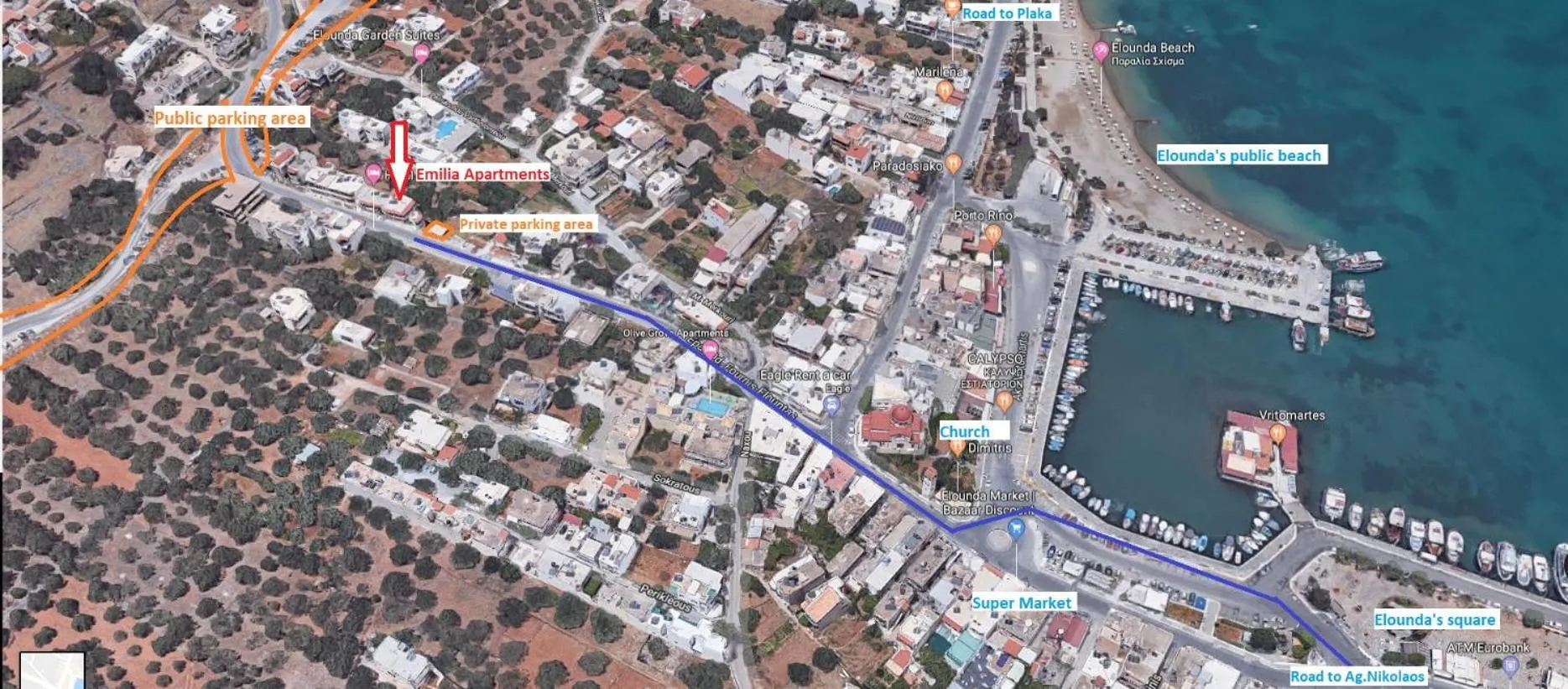 Location in Emilia Apartments