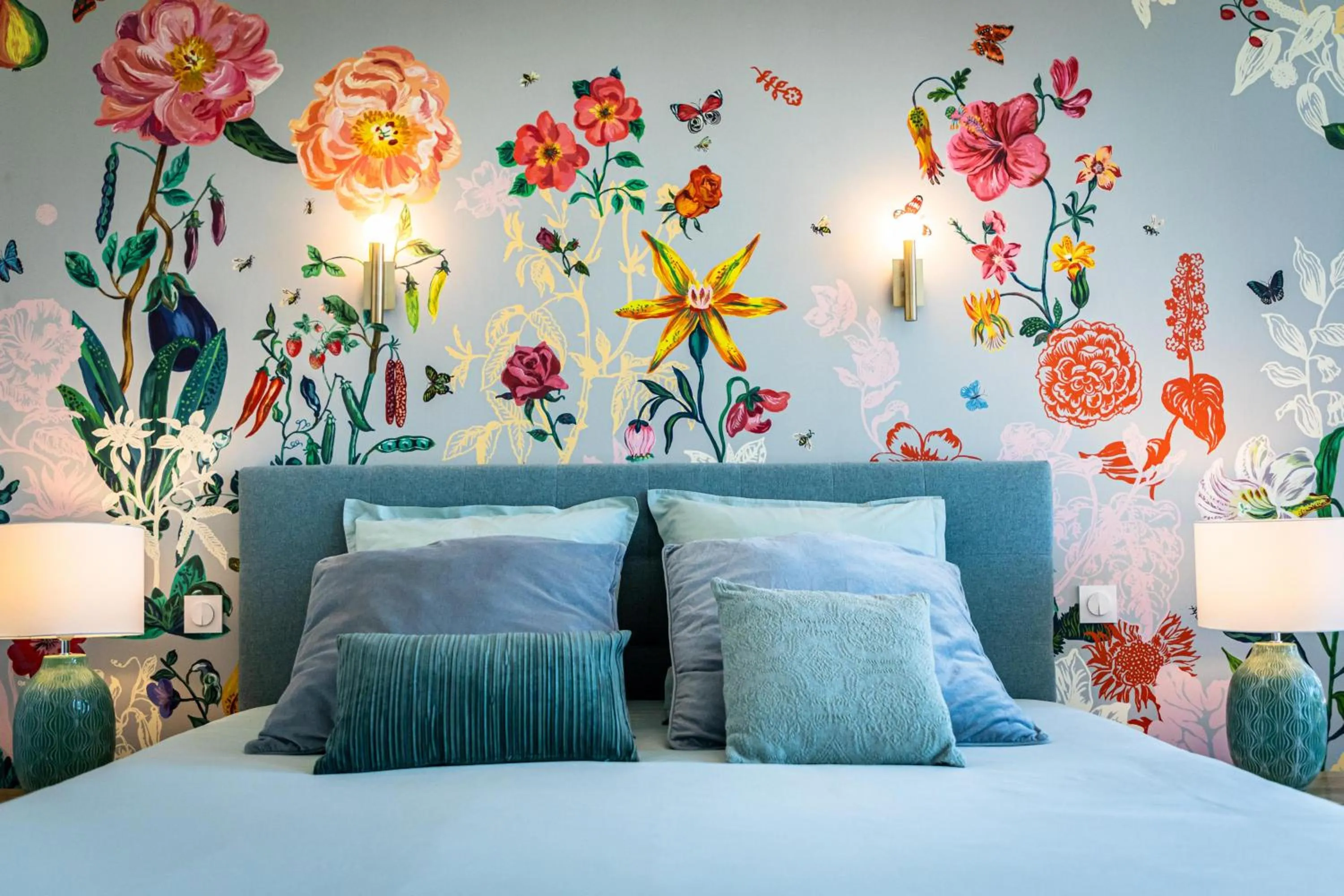 Bed in Le 49 Côté Parc & SPA