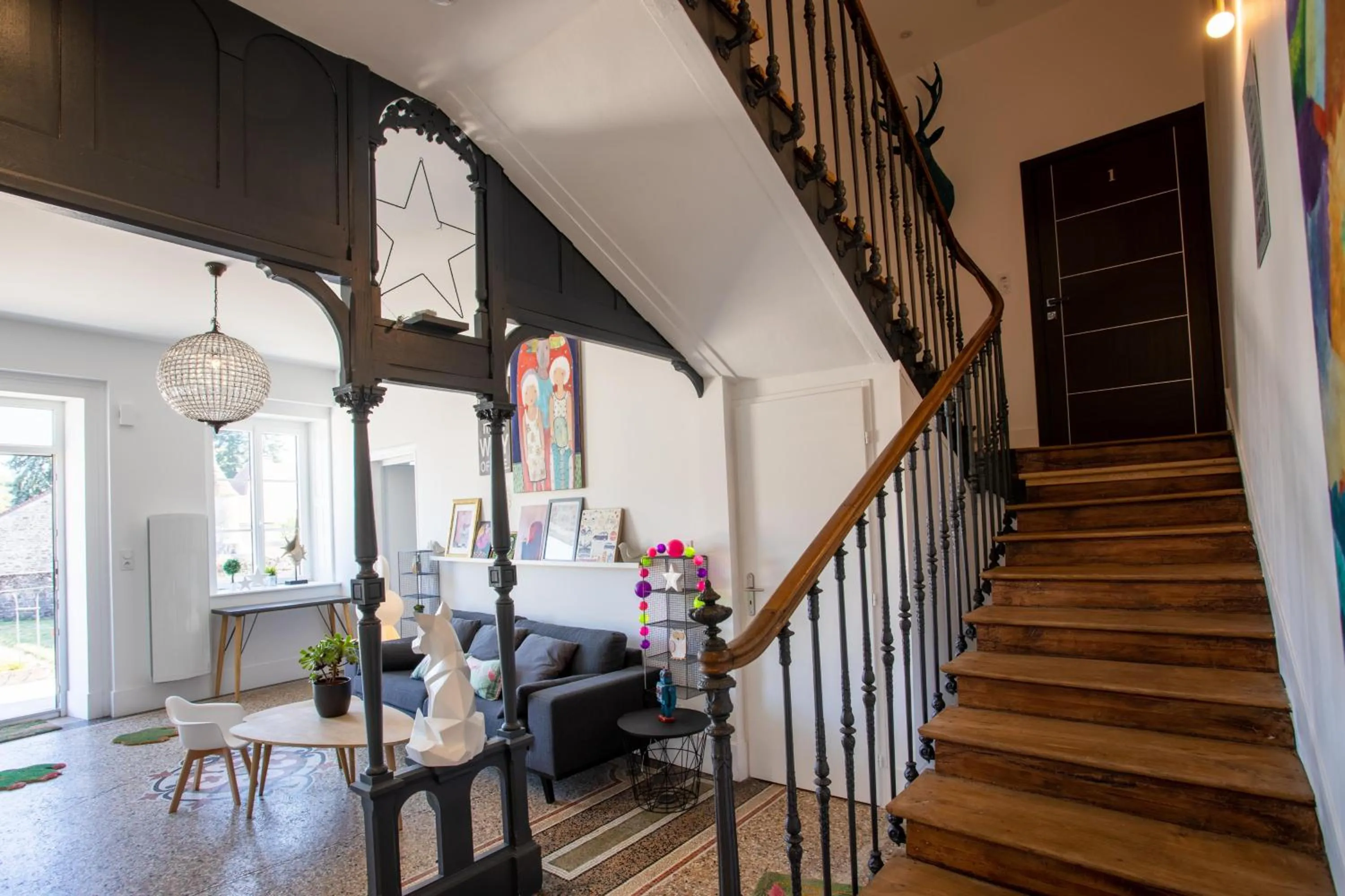 Living room in Le 49 Côté Parc & SPA