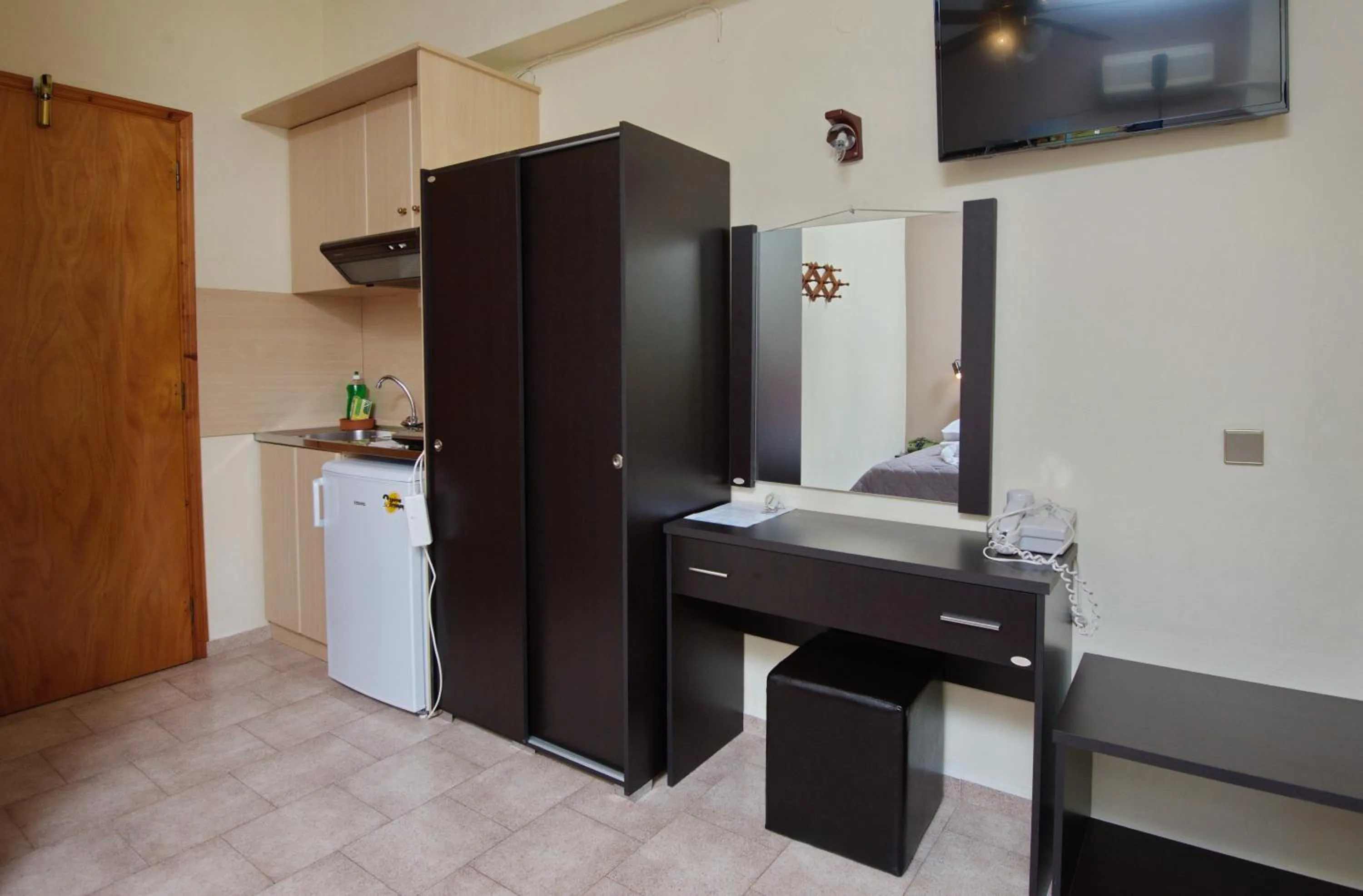 Kitchen or kitchenette in Gorgona Hotel