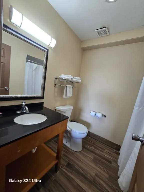 Bathroom in Econo Lodge Inn & Suites Mason City - Clear Lake