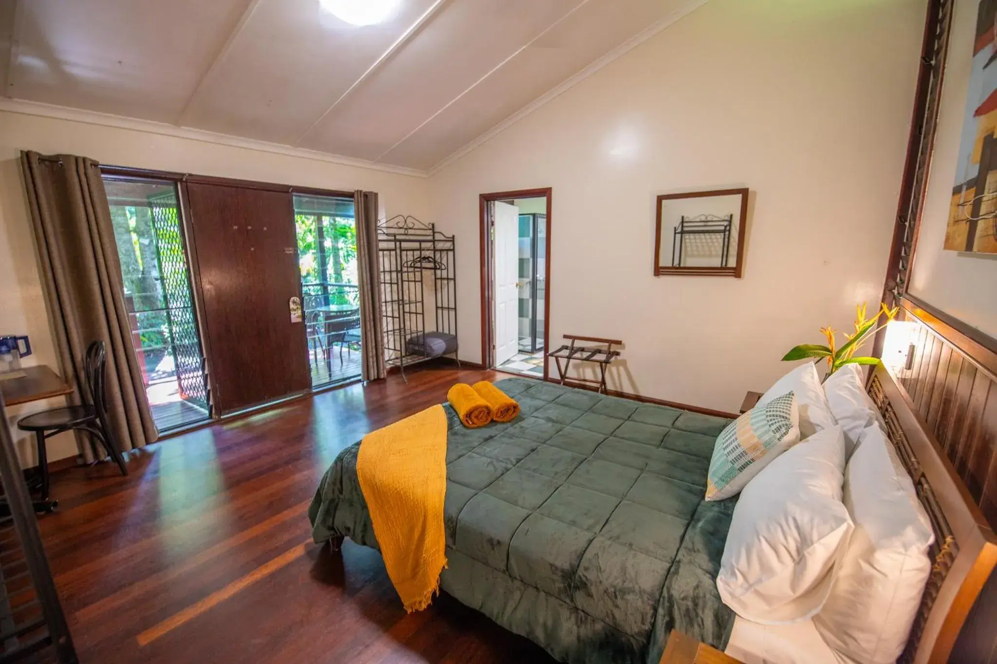 Bed in Heritage Lodge - in the Daintree Bed in Heritage Lodge - in the Daintree