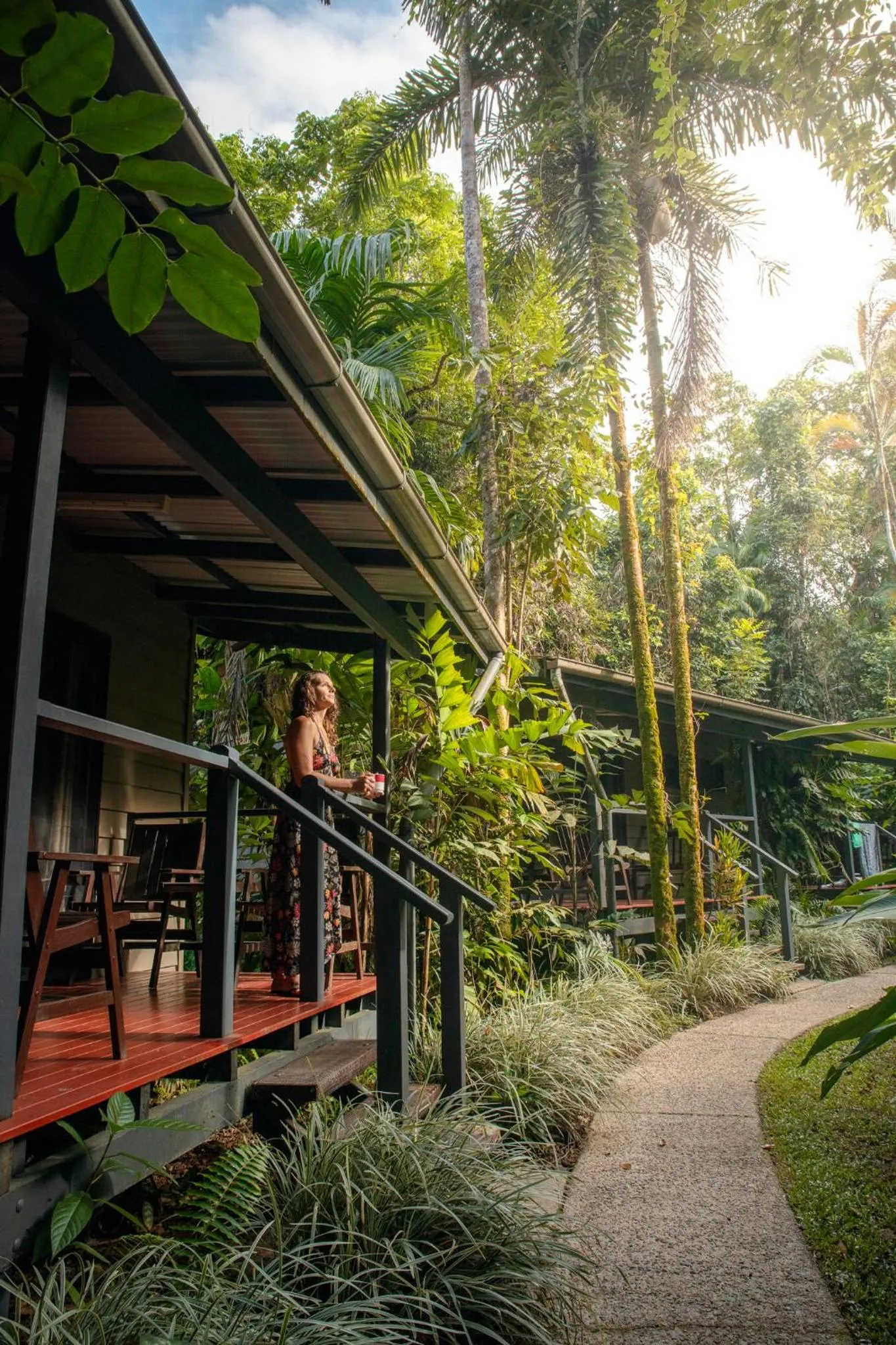 Patio in Heritage Lodge - in the Daintree