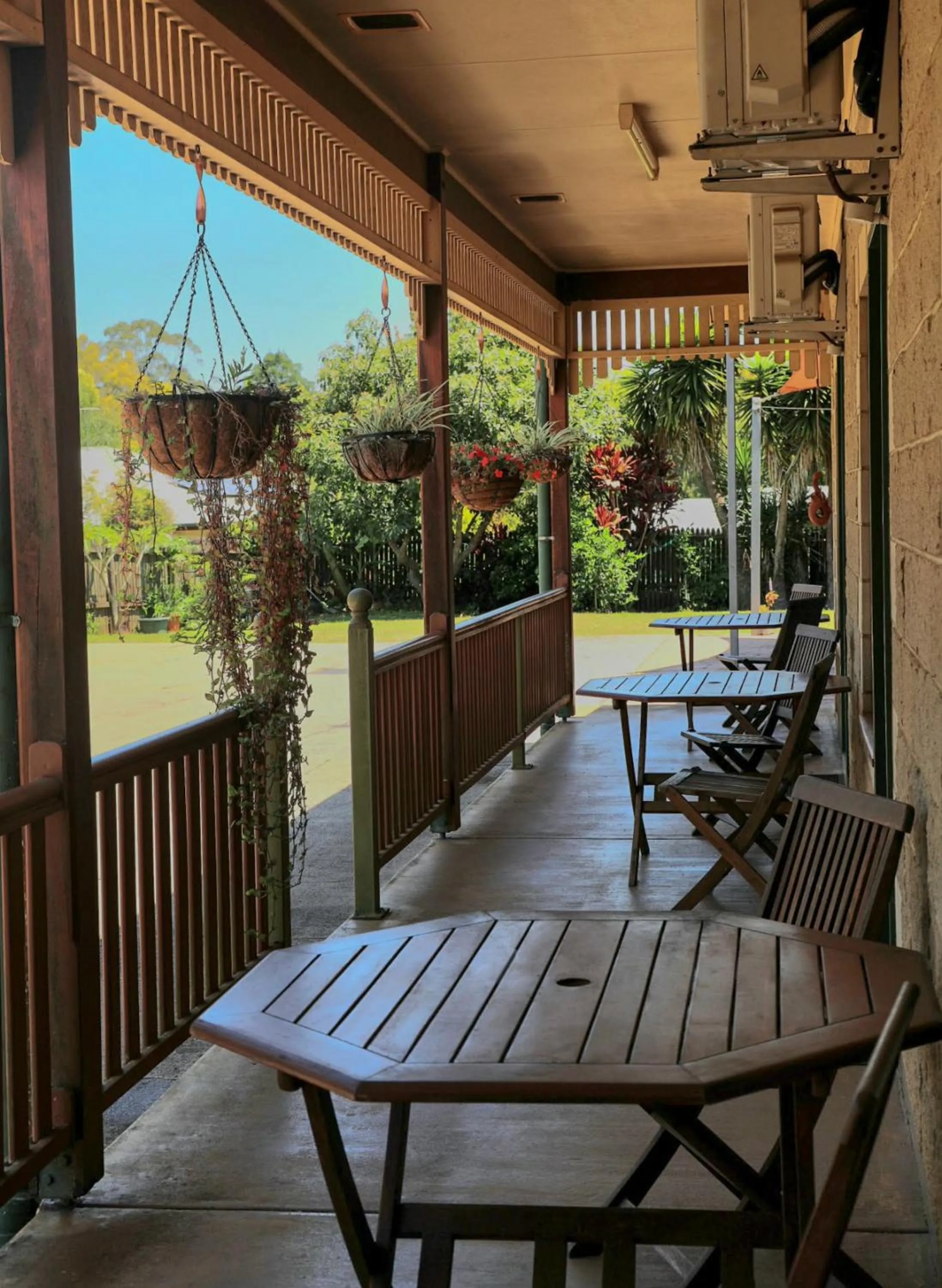 Patio in Curtain Fig Motel