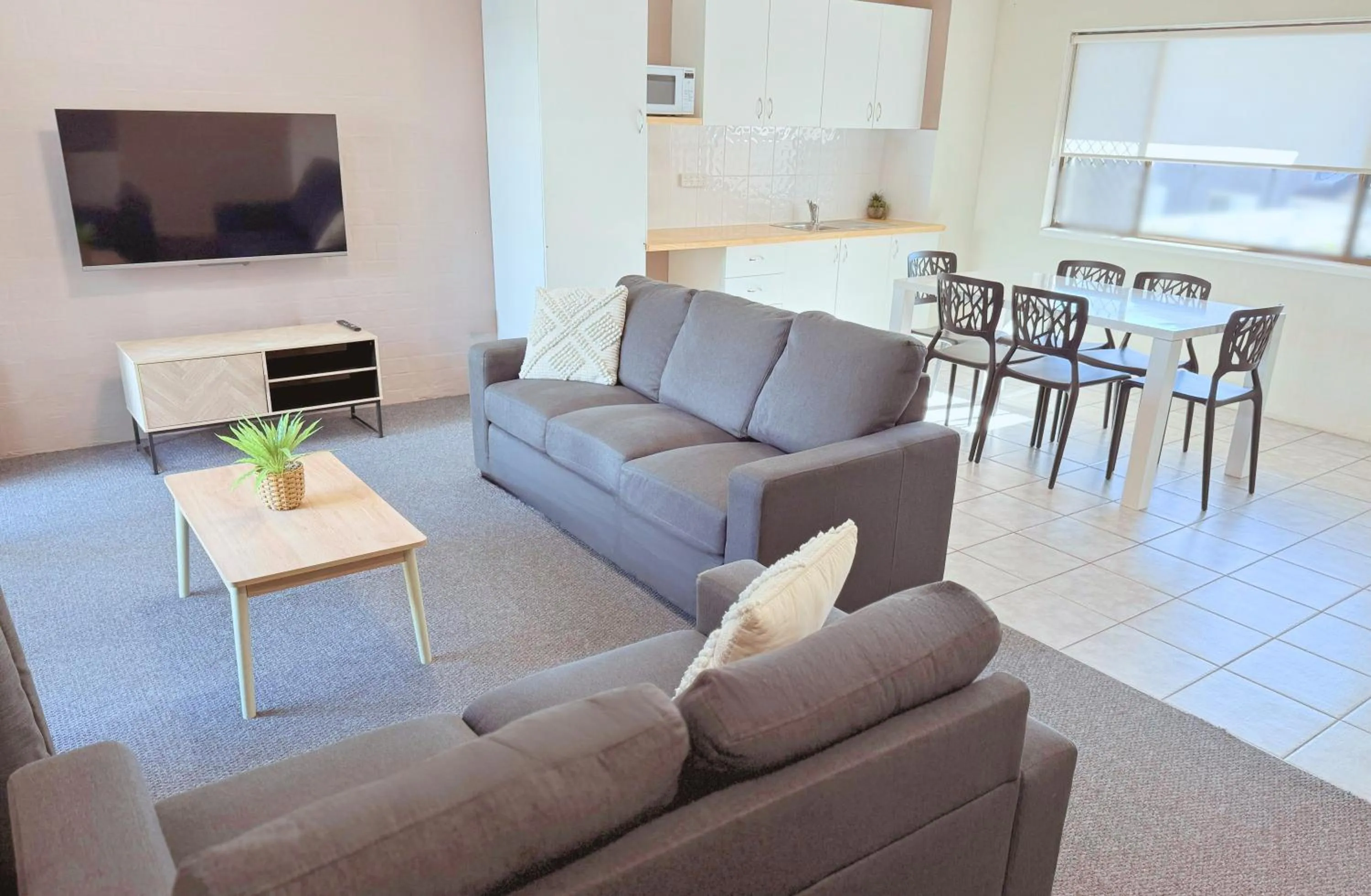 Living room in Yamba Sun