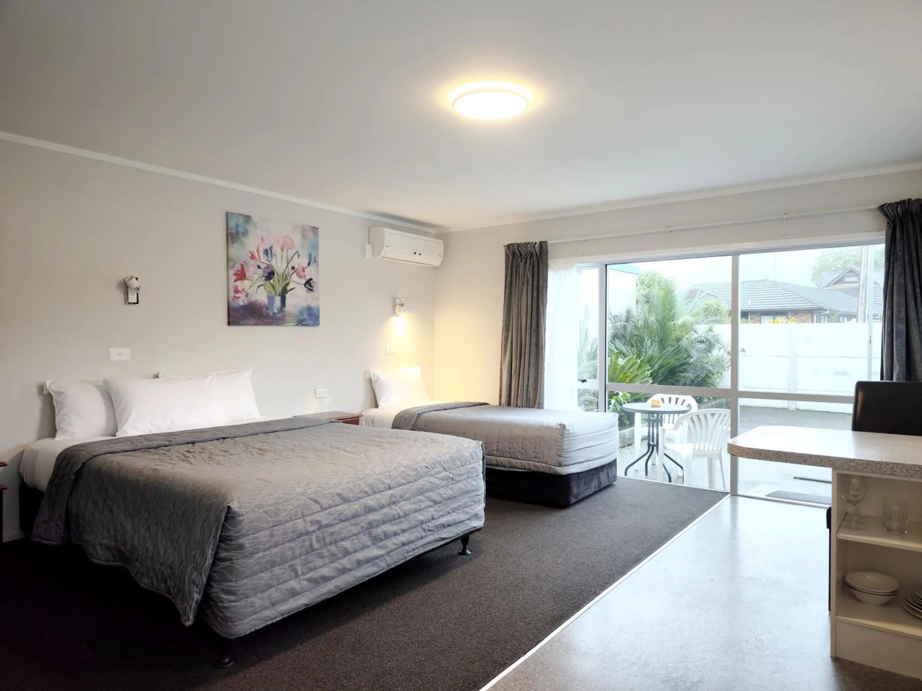 Bed in Continental Motel