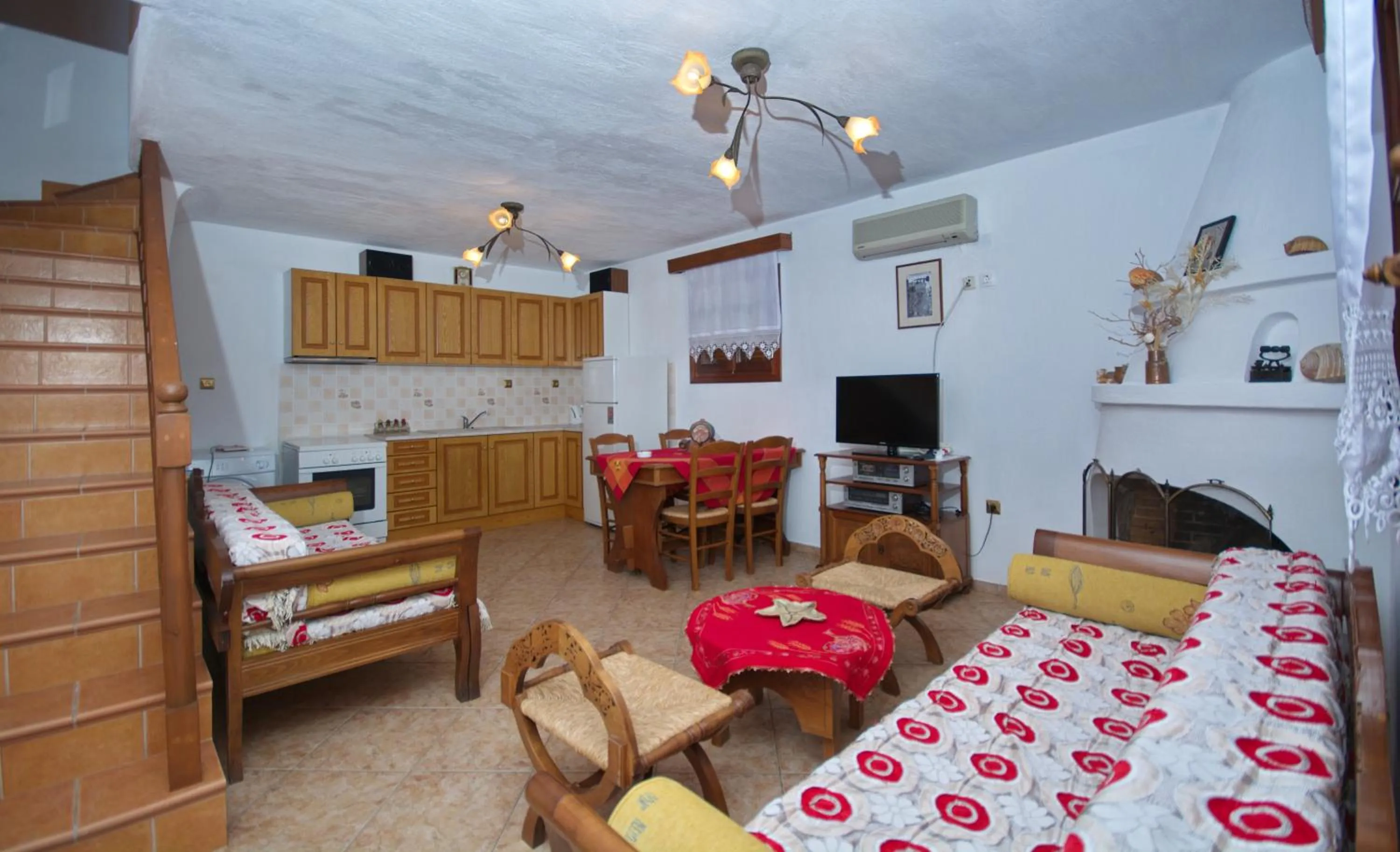 Living room in Pelagos Villas