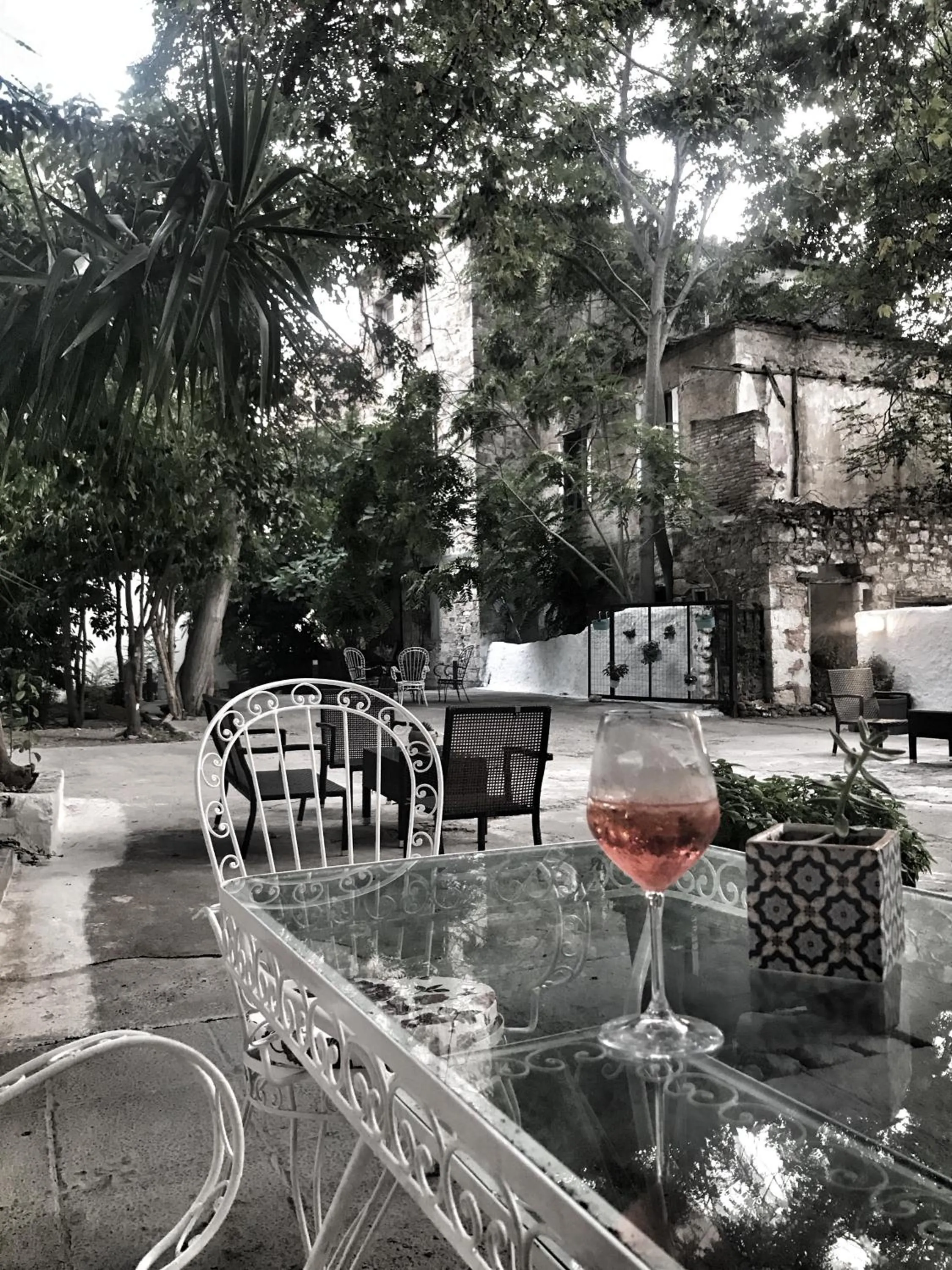 Patio in Hotel Kastri