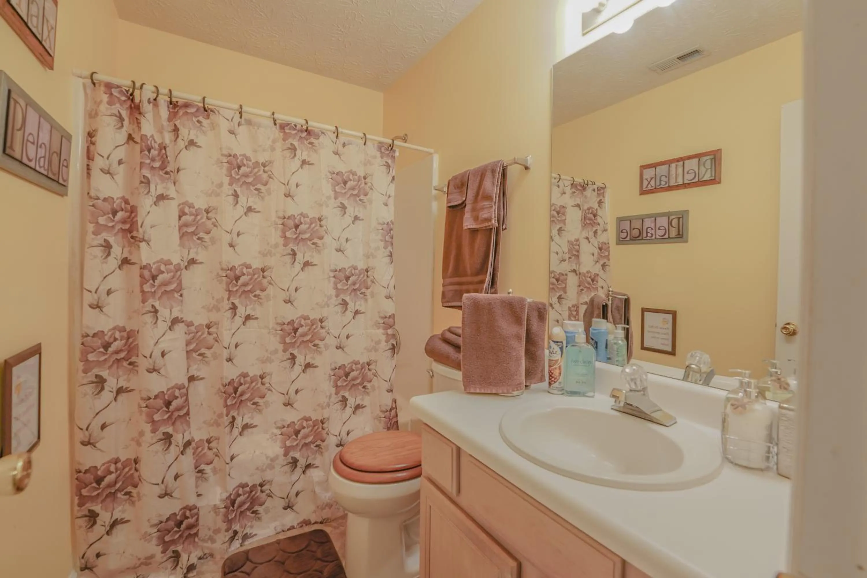 Shower in K & C Mountain View Cottage