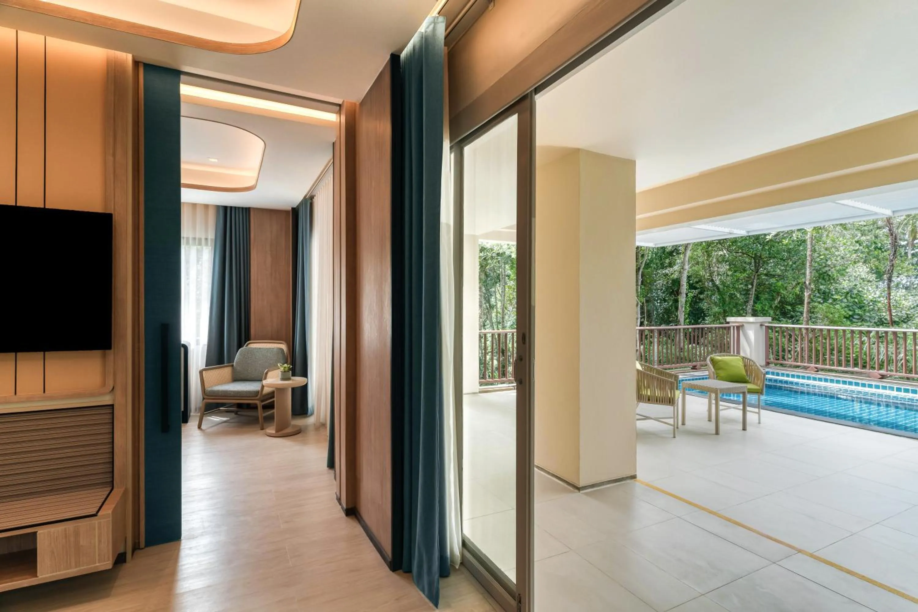 Pool view in Dusit Thani Krabi Beach Resort