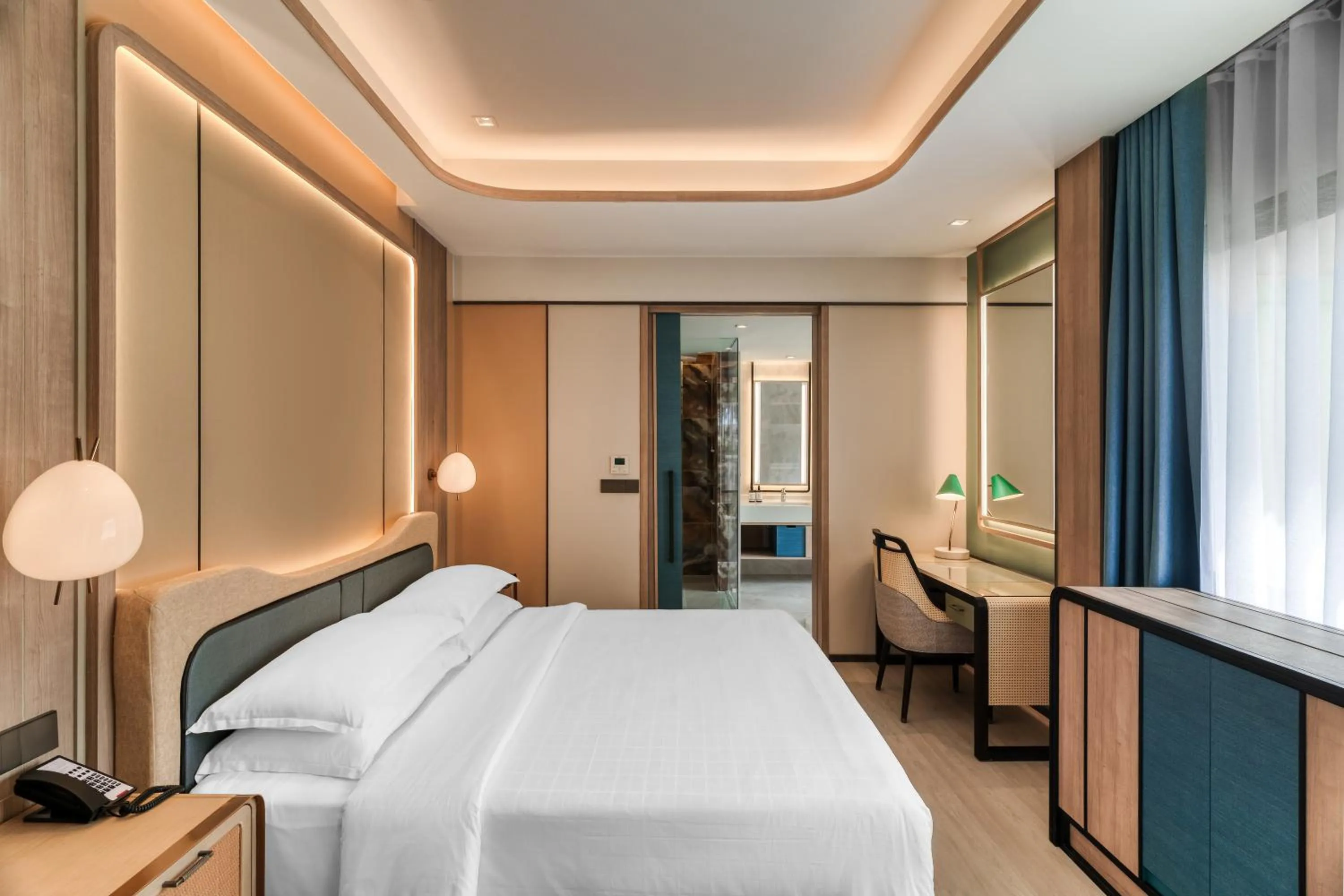 Bed in Dusit Thani Krabi Beach Resort