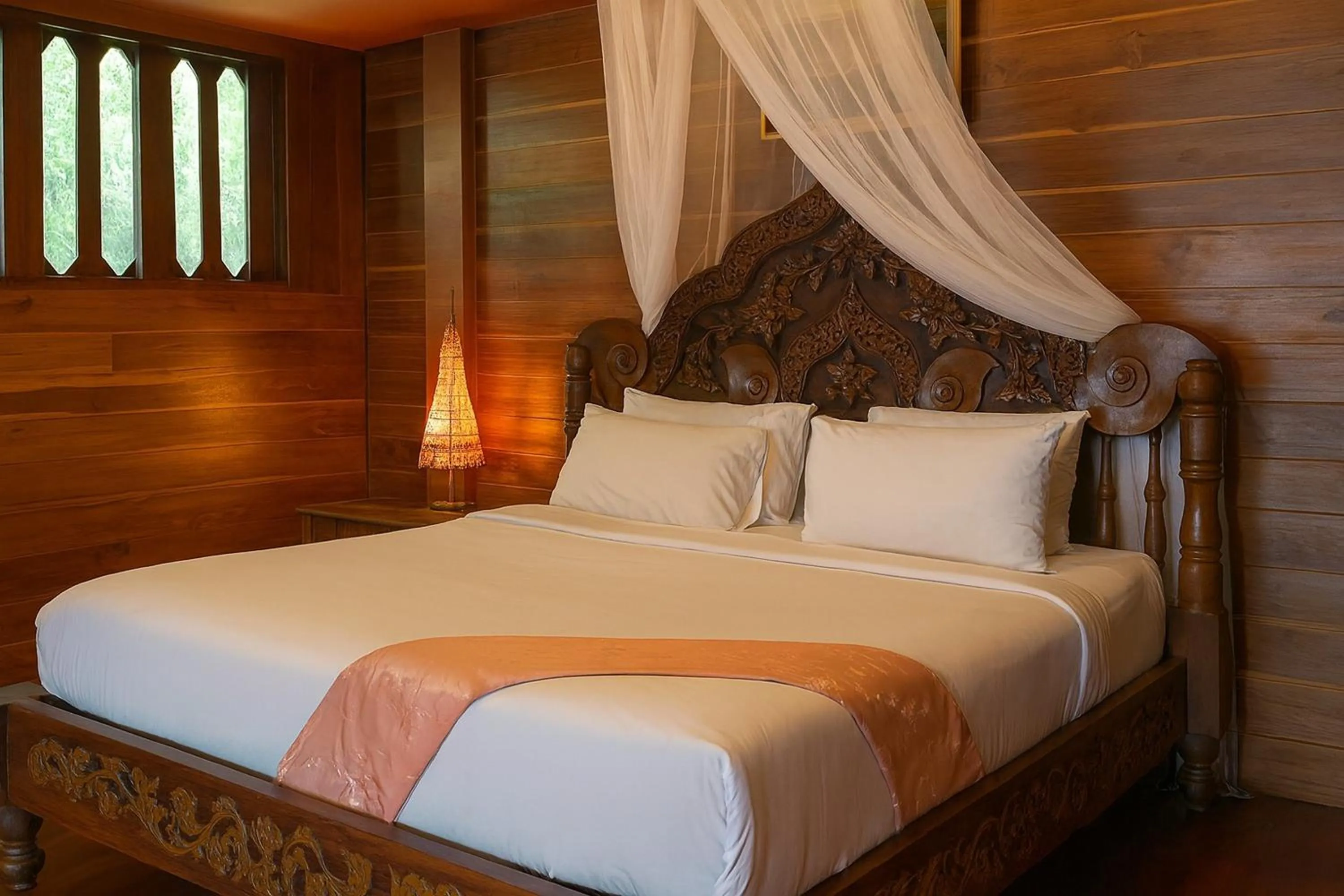 Bed in Seven Senses Guesthouse