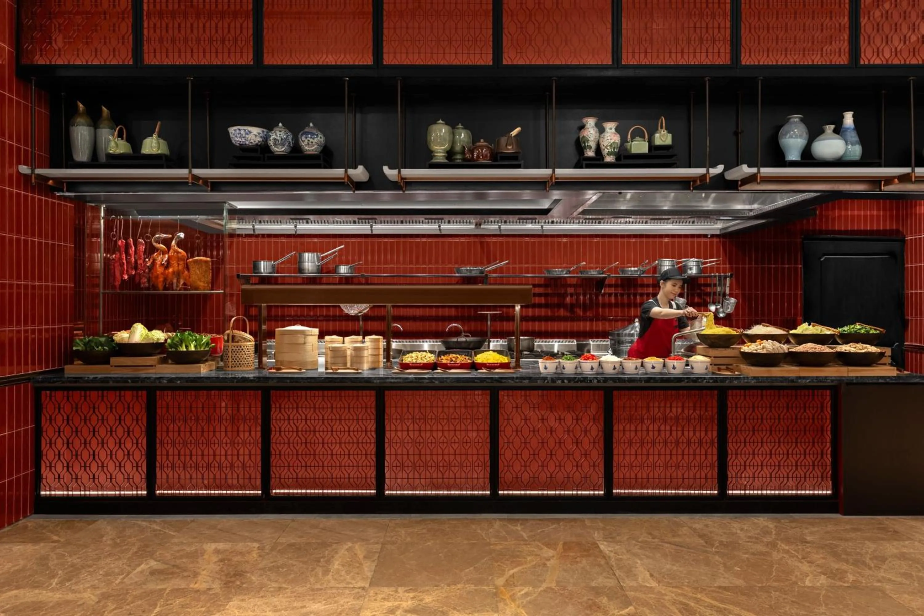 Kitchen or kitchenette in Chiang Mai Marriott Hotel