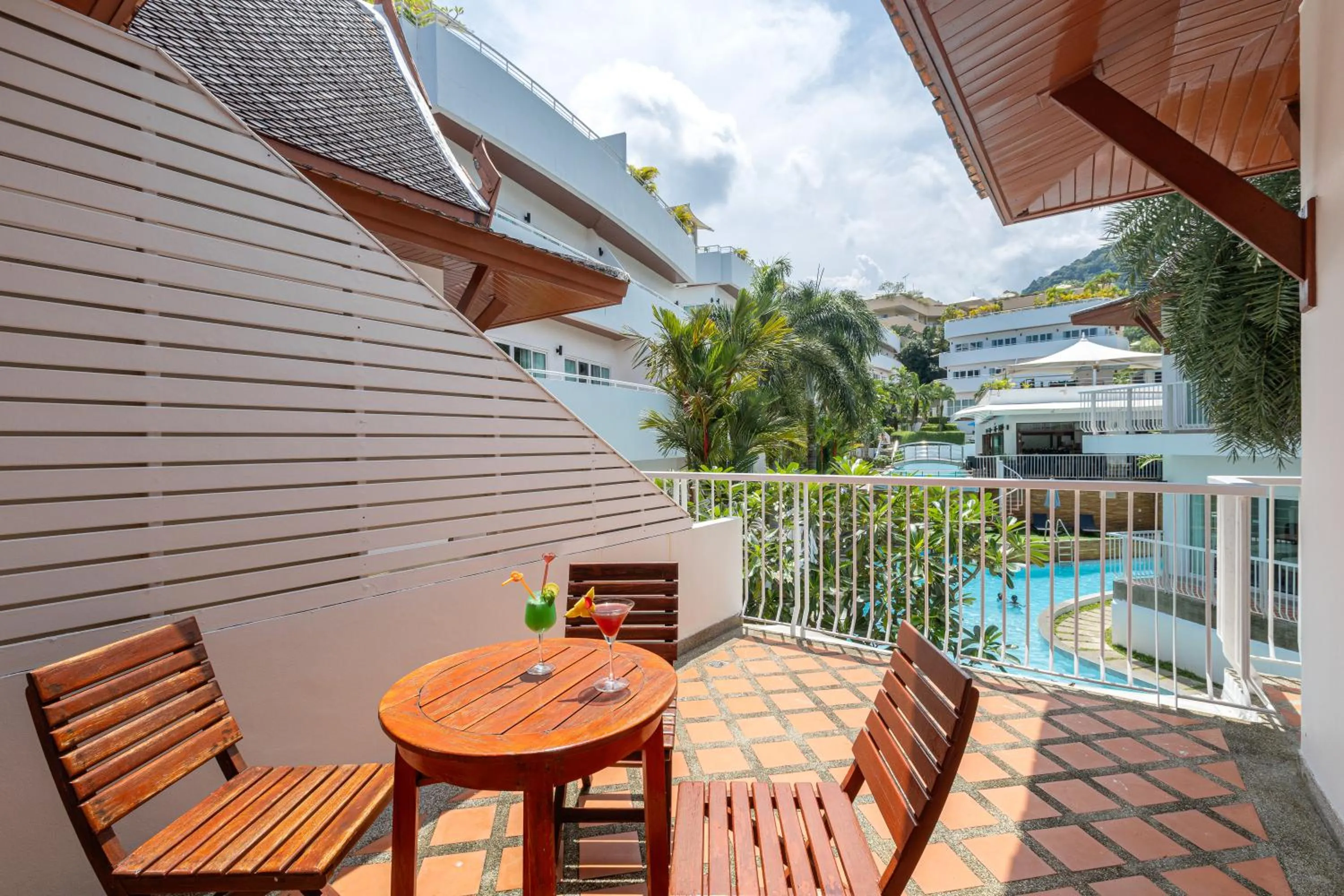 Patio in Phunawa Resort Phuket Karon Beach - SHA Plus