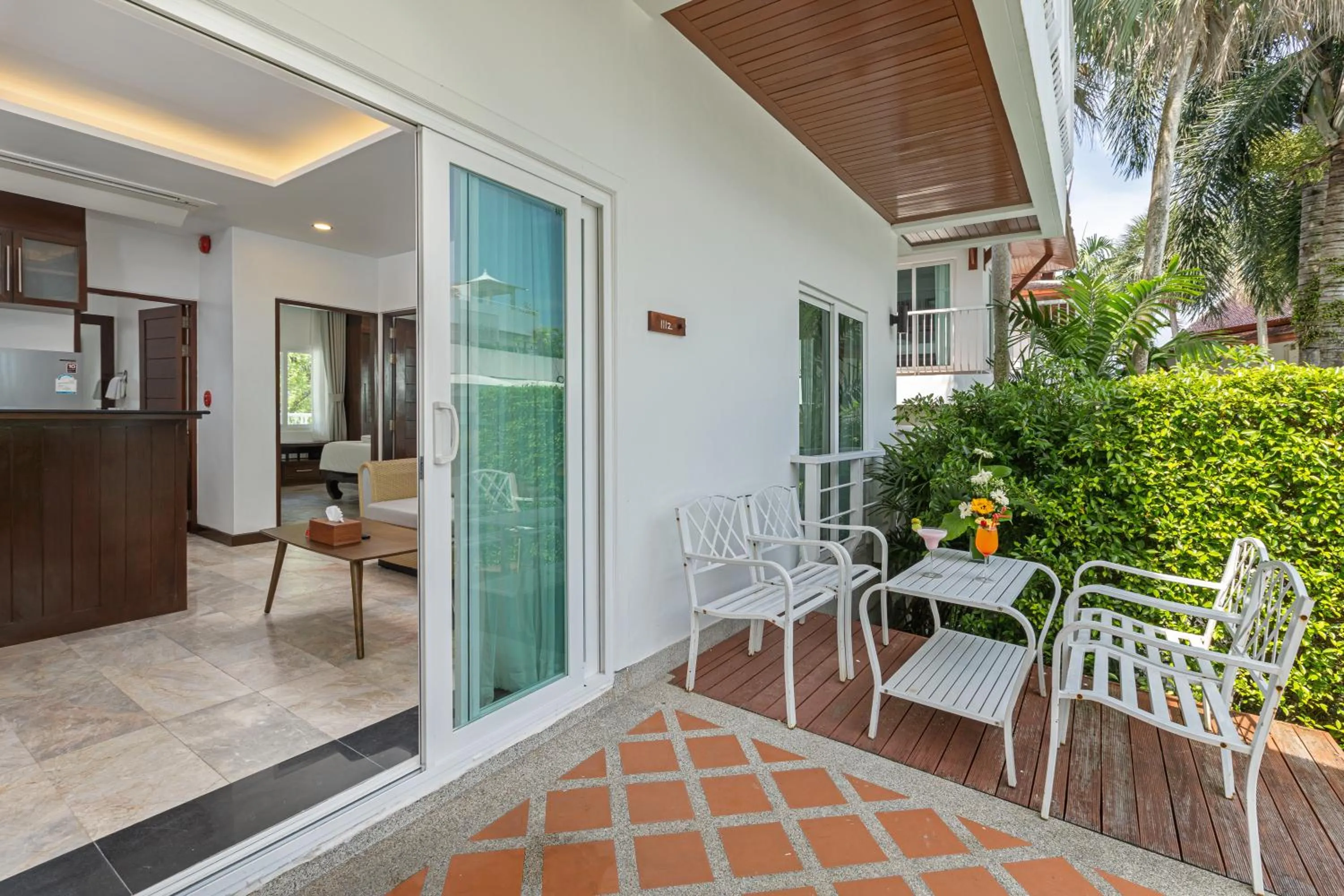 Patio in Phunawa Resort Phuket Karon Beach - SHA Plus