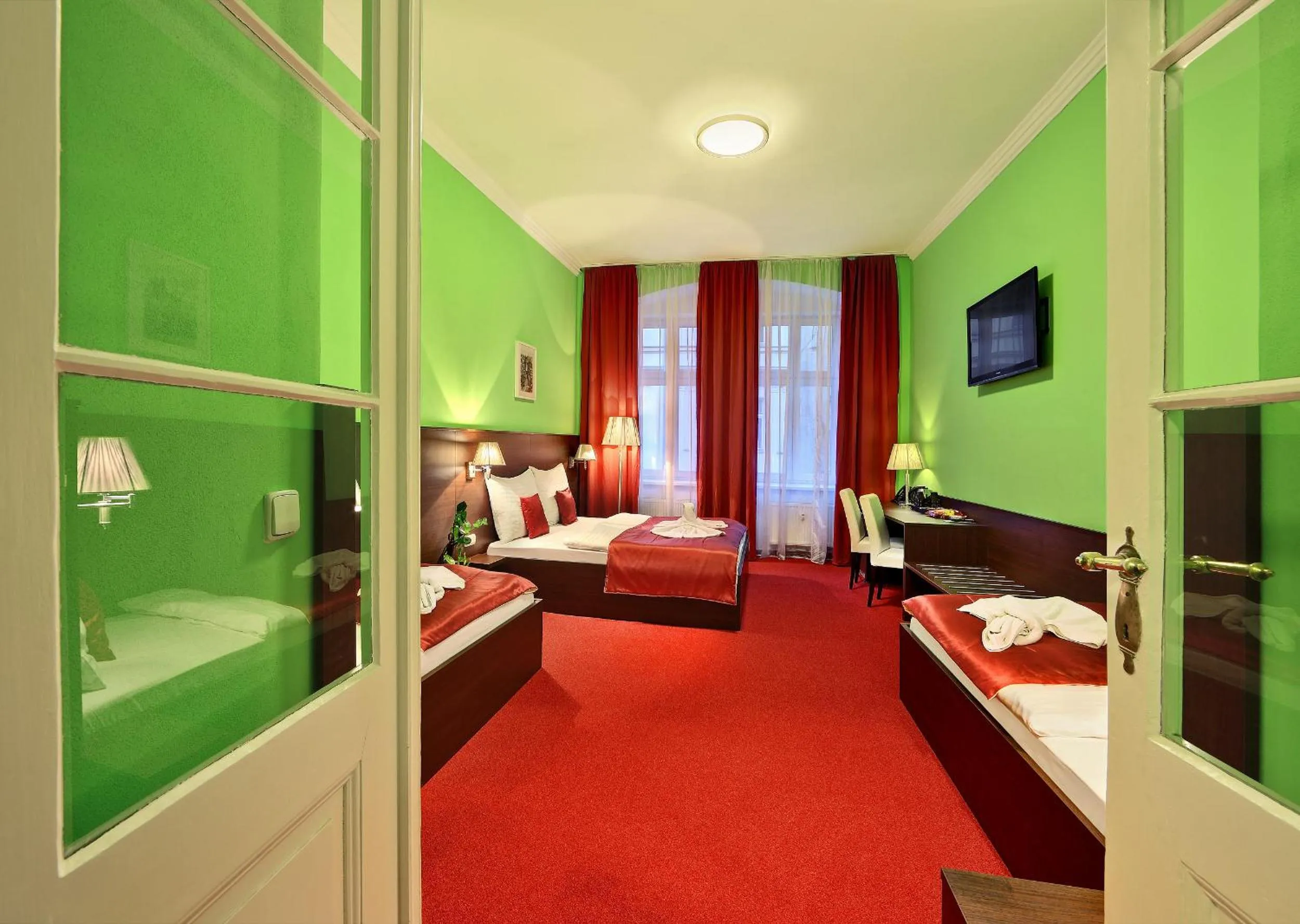 Bed in Martin Hotel Prague